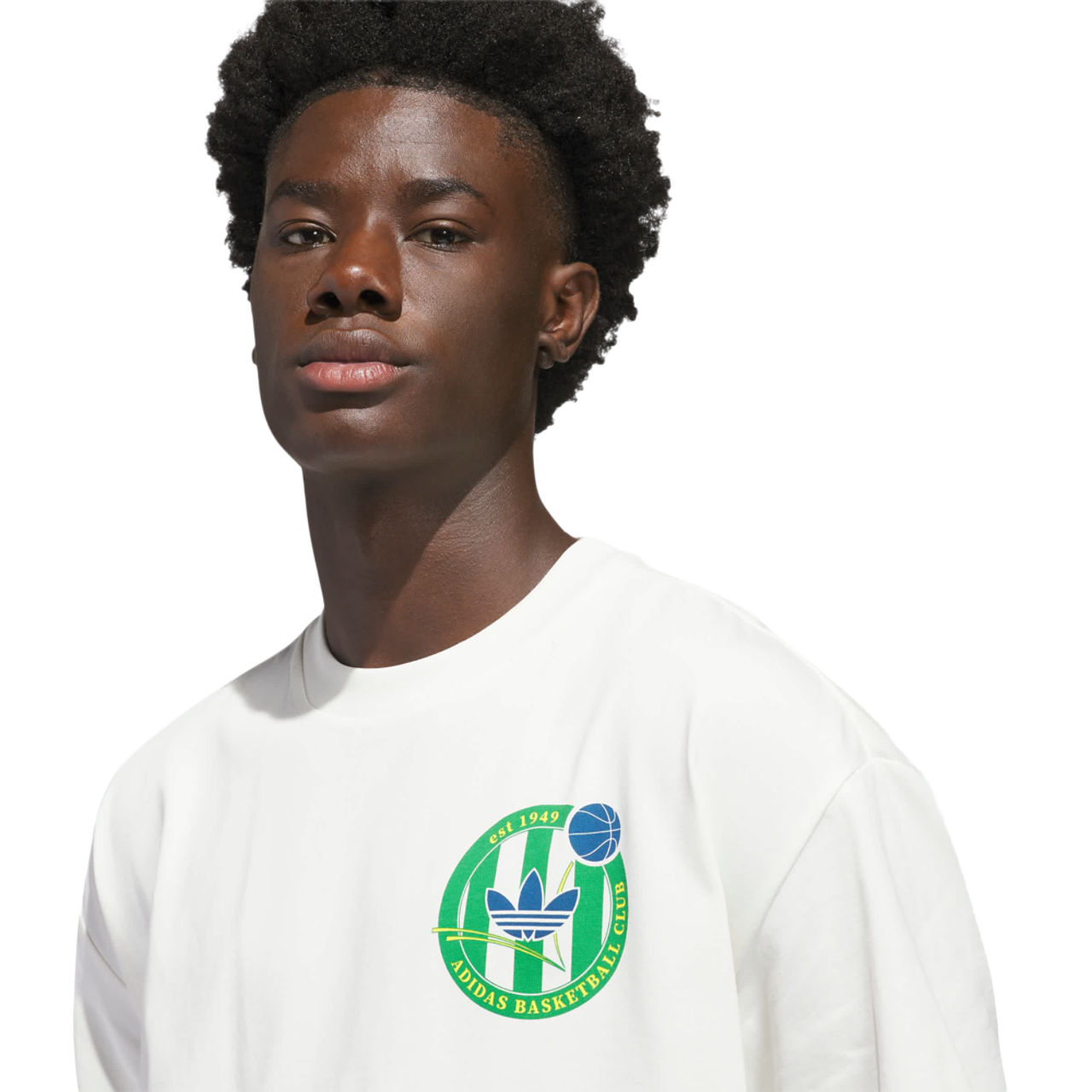 adidas Originals Basketball Crest T-shirt Afbeelding 4 van 5. Tik om de fotogalerij te openen..
