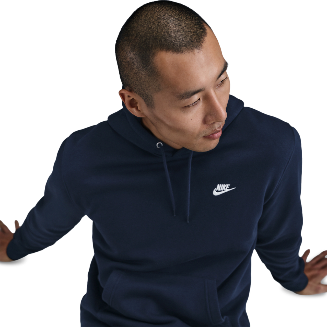 Nike Club Pullover Fleece Hoodie Image 3 of 5. Tap to open photo gallery.