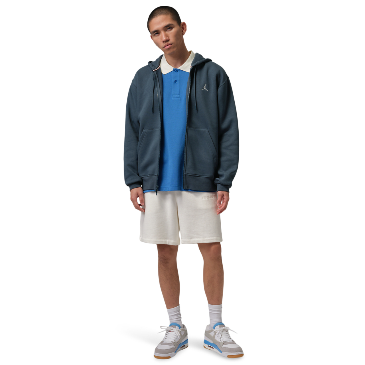 Jordan Brooklyn Fleece Full Zip Hoodie Image 3 of 3. Tap to open photo gallery.
