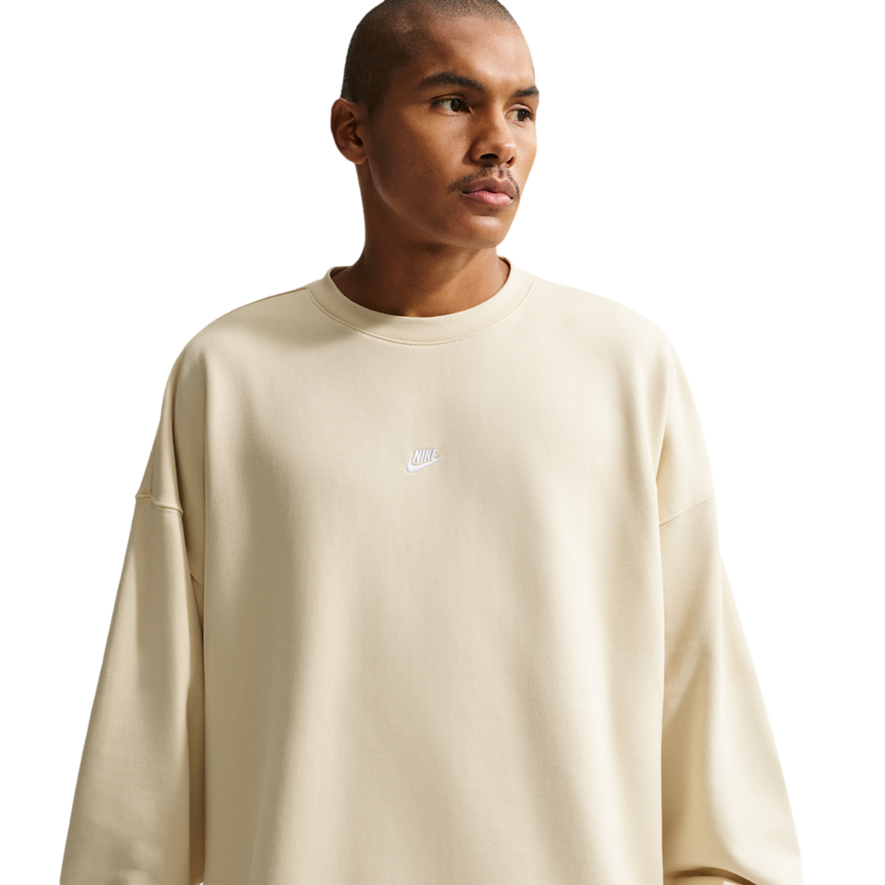 Nike Sportswear Club Oversized French Terry Crew Image 1 of 5. Tap to open photo gallery.