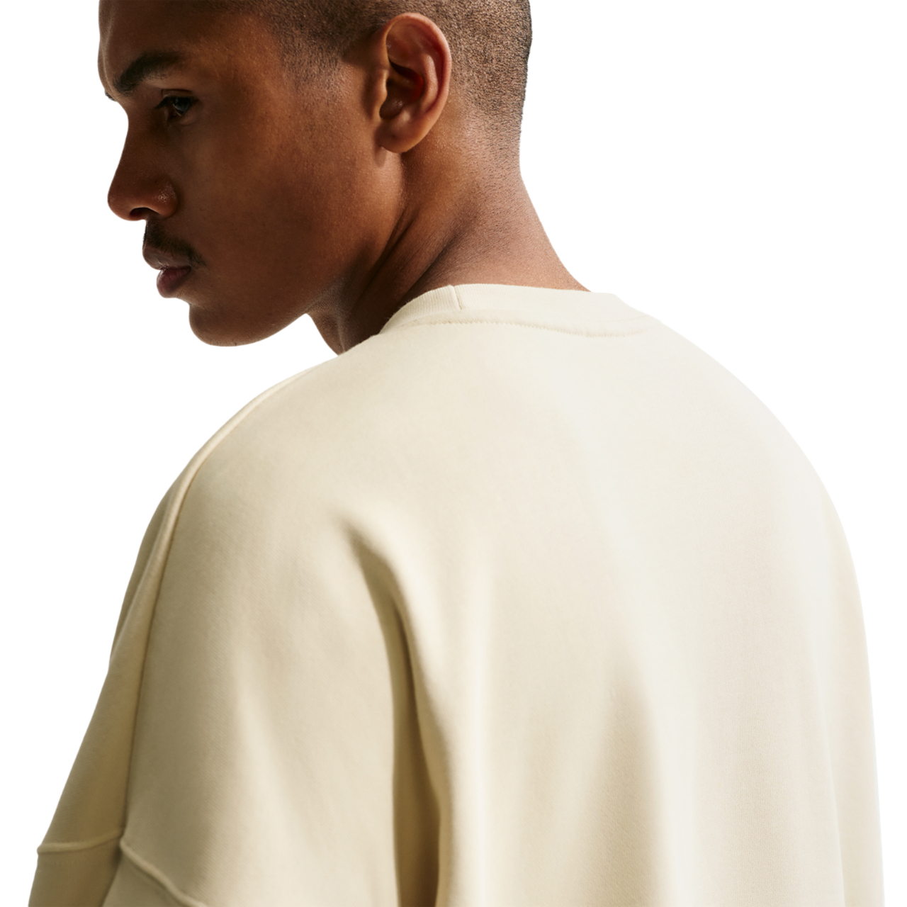 Nike Sportswear Club Oversized French Terry Crew Image 2 of 5. Tap to open photo gallery.