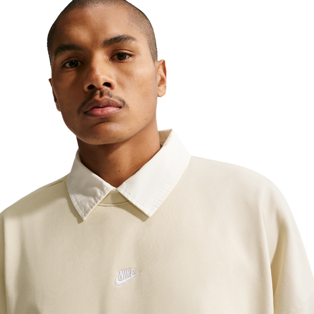 Nike Sportswear Club Oversized French Terry Crew Image 3 of 5. Tap to open photo gallery.