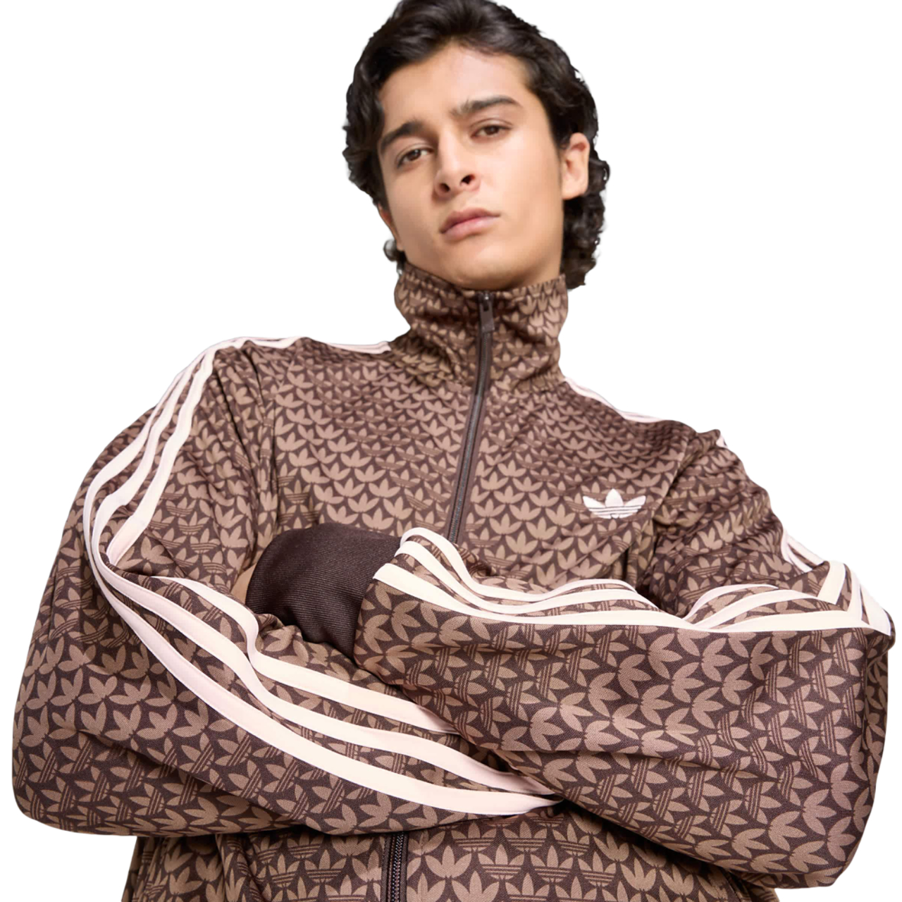 adidas Firebird Loose Monogram Track Top Image 4 of 5. Tap to open photo gallery.