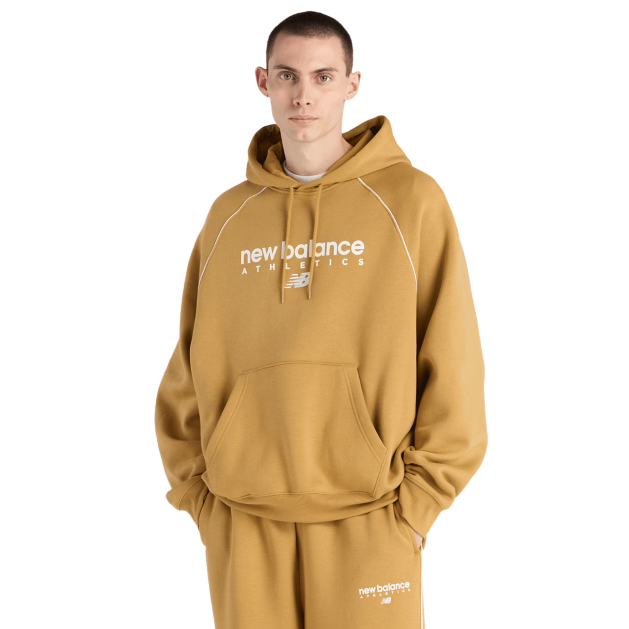 New Balance Trackside Fleece Hoodie Afbeelding 1 van 4. Tik om de fotogalerij te openen..