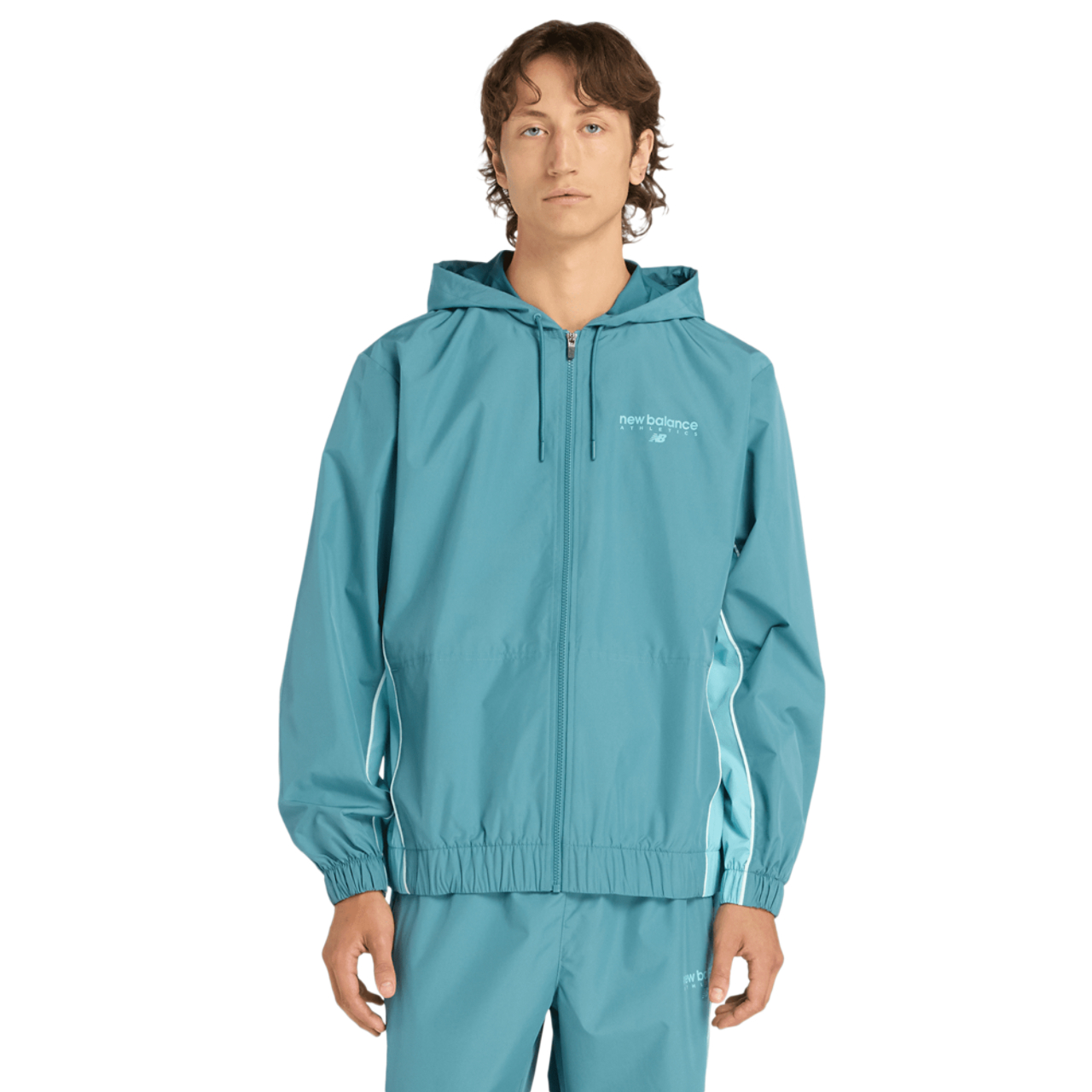 New Balance Trackside Woven Jacket Imagen 1 de 3. Toque para abrir la galería de fotos.
