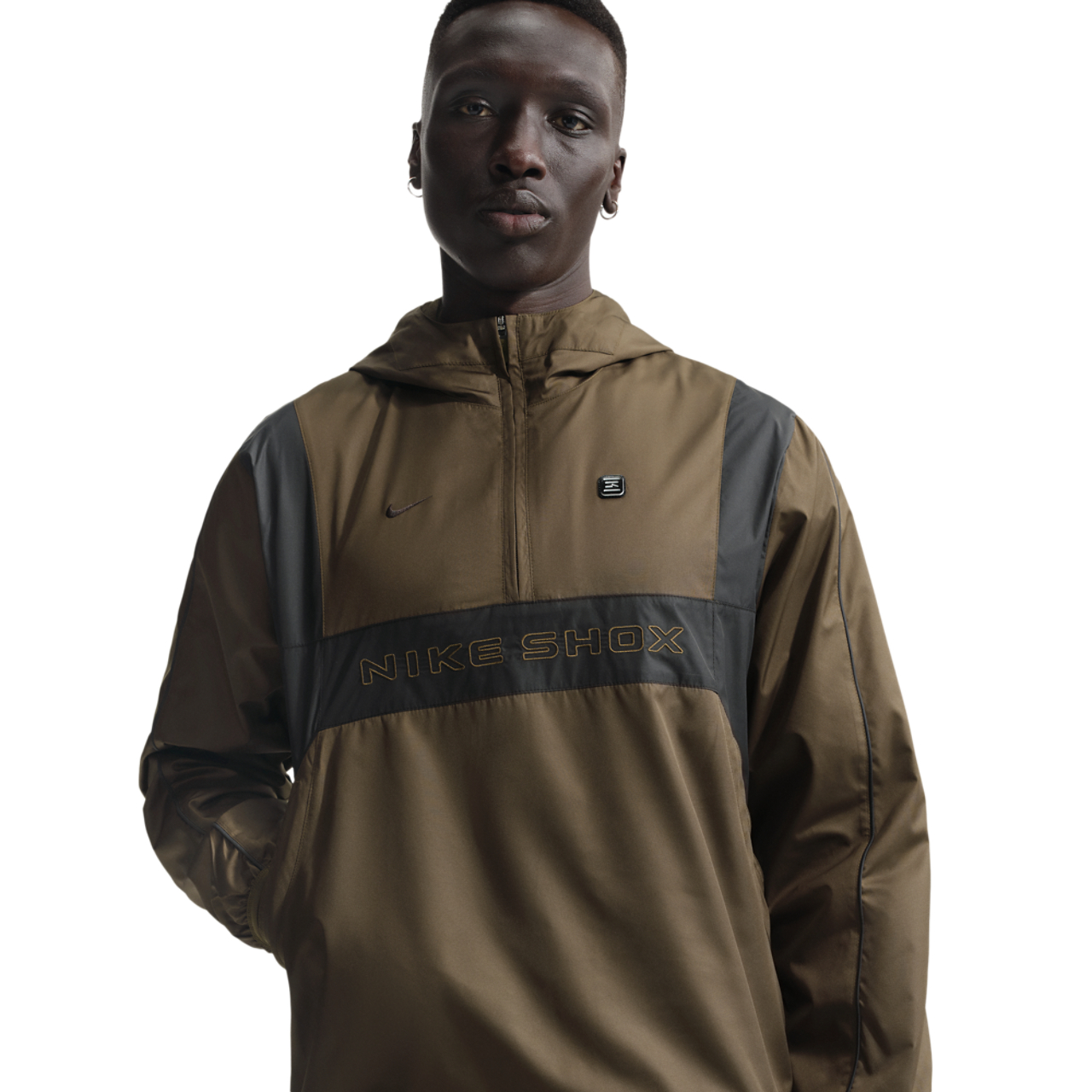Nike Shox Woven Half-zip Jacket Afbeelding 1 van 5. Tik om de fotogalerij te openen..