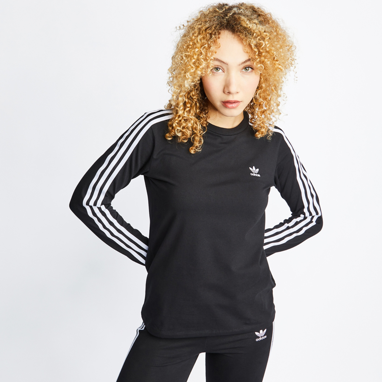 adidas 3Stripes Longsleeve Image 1 of 4. Tap to open photo gallery.