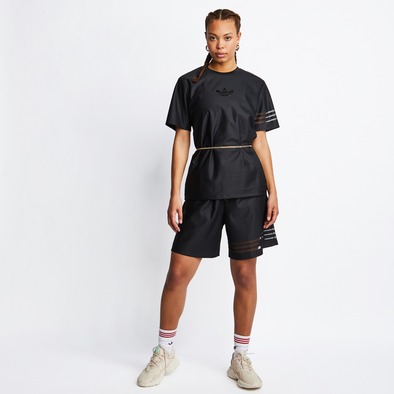 adidas Originals Bellista Primegreen T-Shirt Loose Image 2 of 4. Tap to open photo gallery.