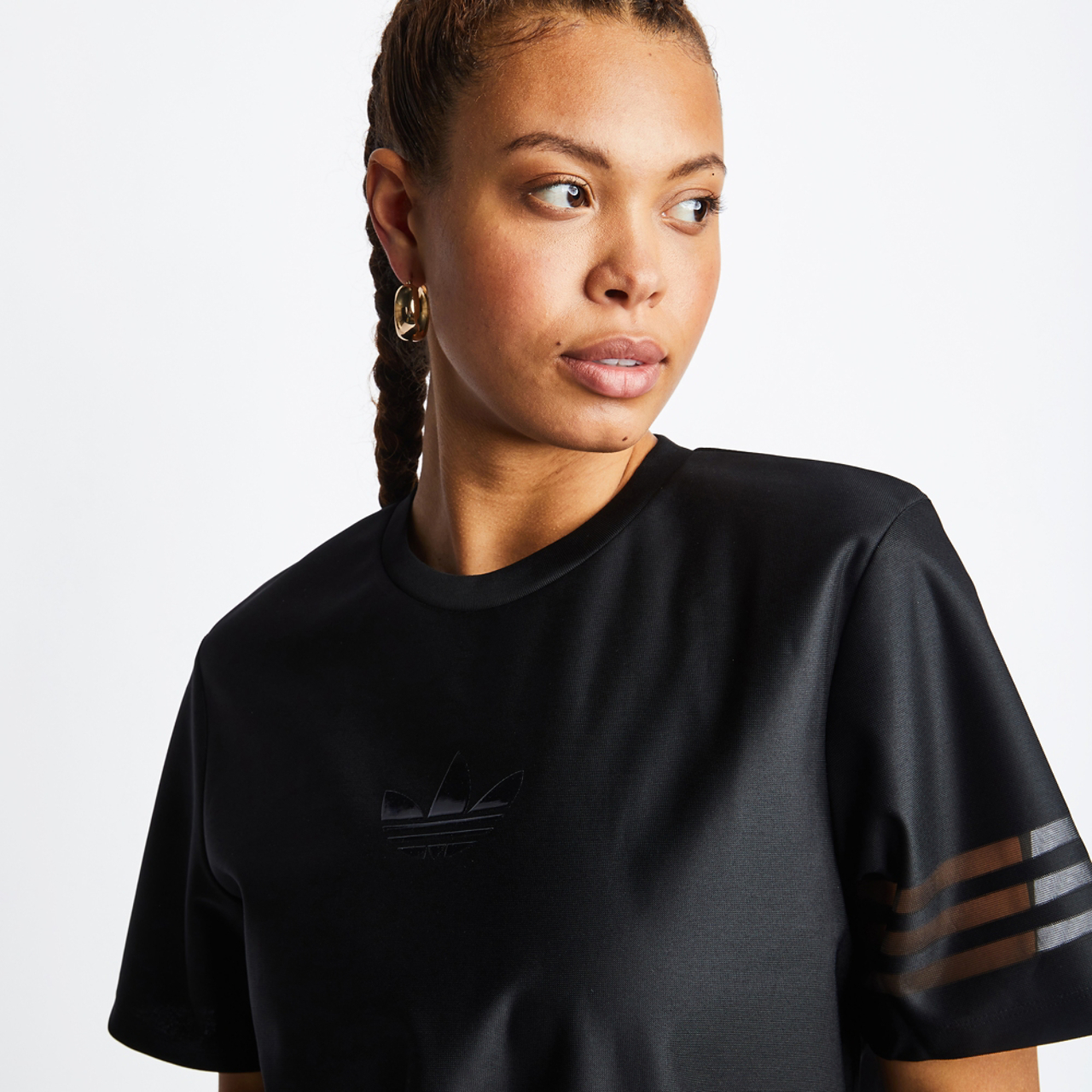 adidas Originals Bellista Primegreen T-Shirt Loose Image 4 of 4. Tap to open photo gallery.