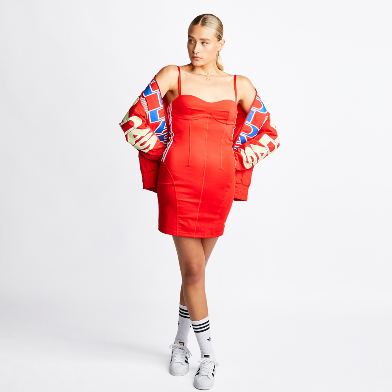 adidas Corset Dress Image 2 of 5. Tap to open photo gallery.