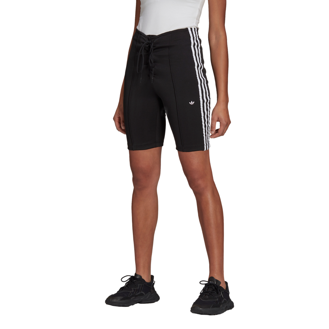 adidas Laced High-waisted Shorts Image 1 of 3. Tap to open photo gallery.