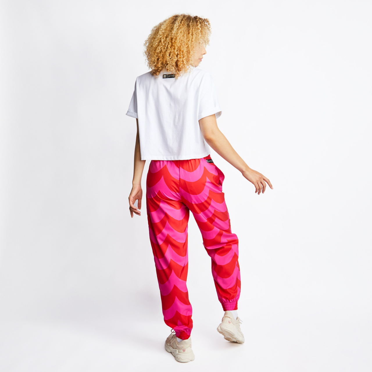 adidas Marimekko Cuffed Woven Track Pants Image 3 of 4. Tap to open photo gallery.