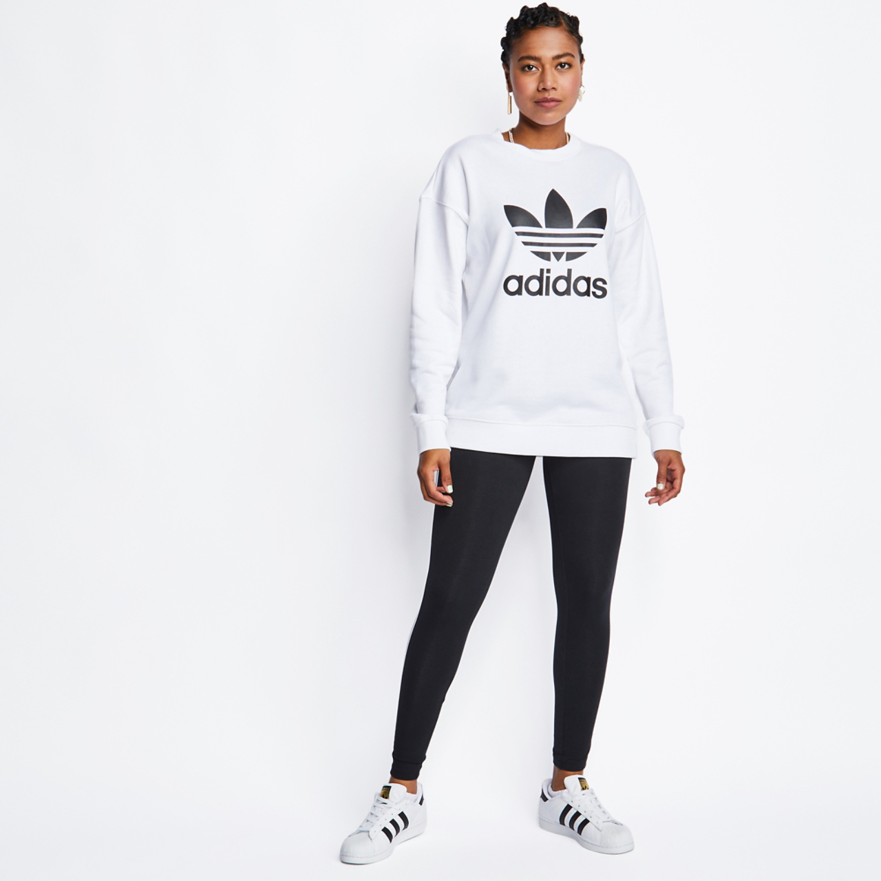 adidas Originals Crew Neck Image 2 of 4. Tap to open photo gallery.