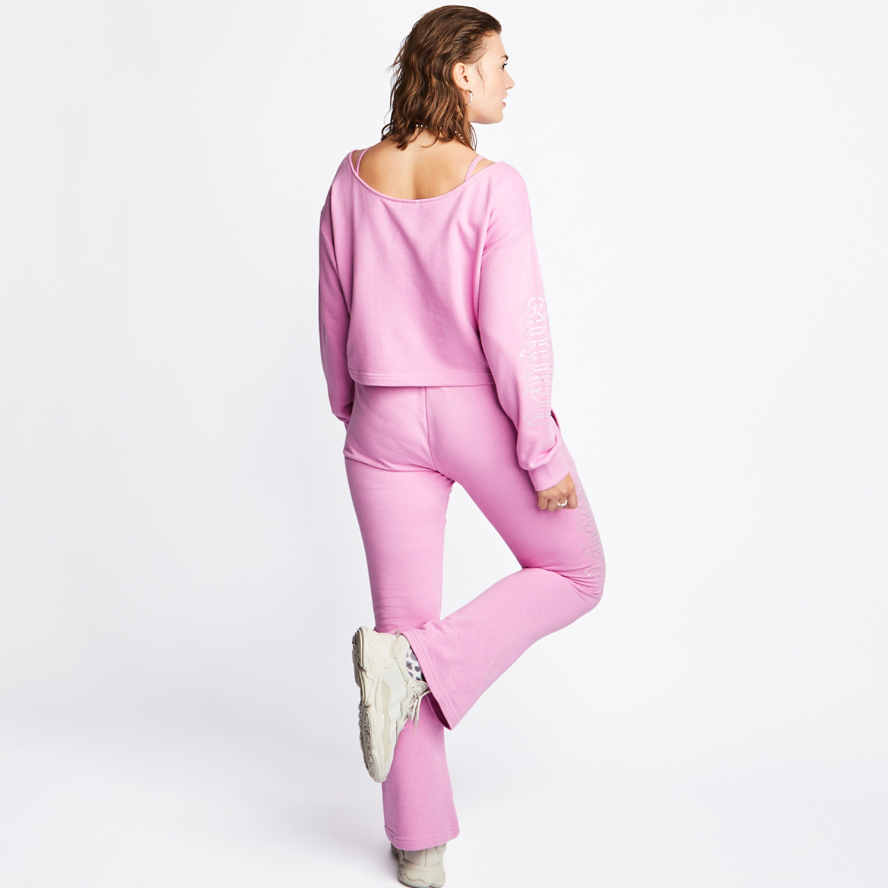 adidas Slouchy Crew Sweatshirt Image 3 of 6. Tap to open photo gallery.