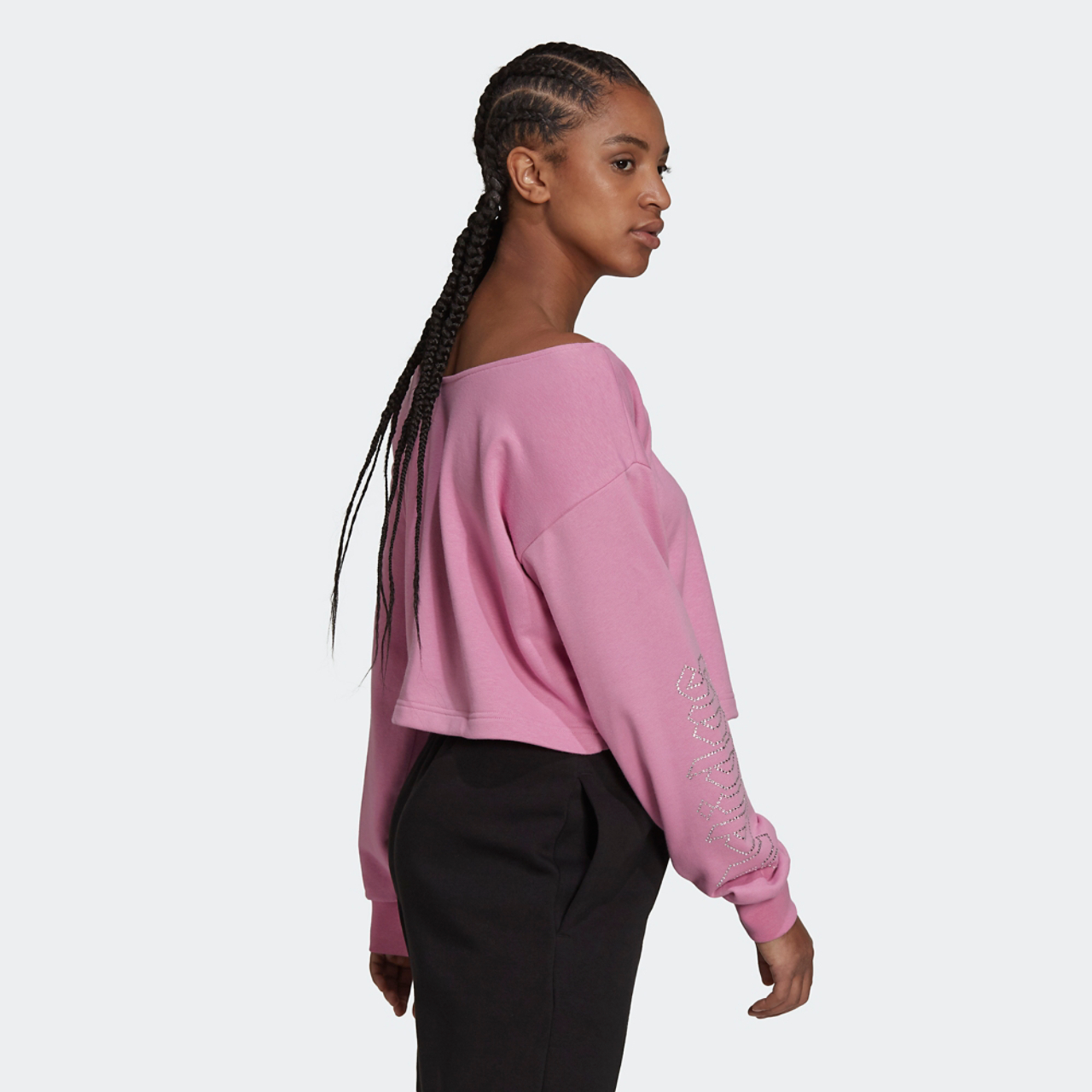 adidas Slouchy Crew Sweatshirt Image 5 of 6. Tap to open photo gallery.