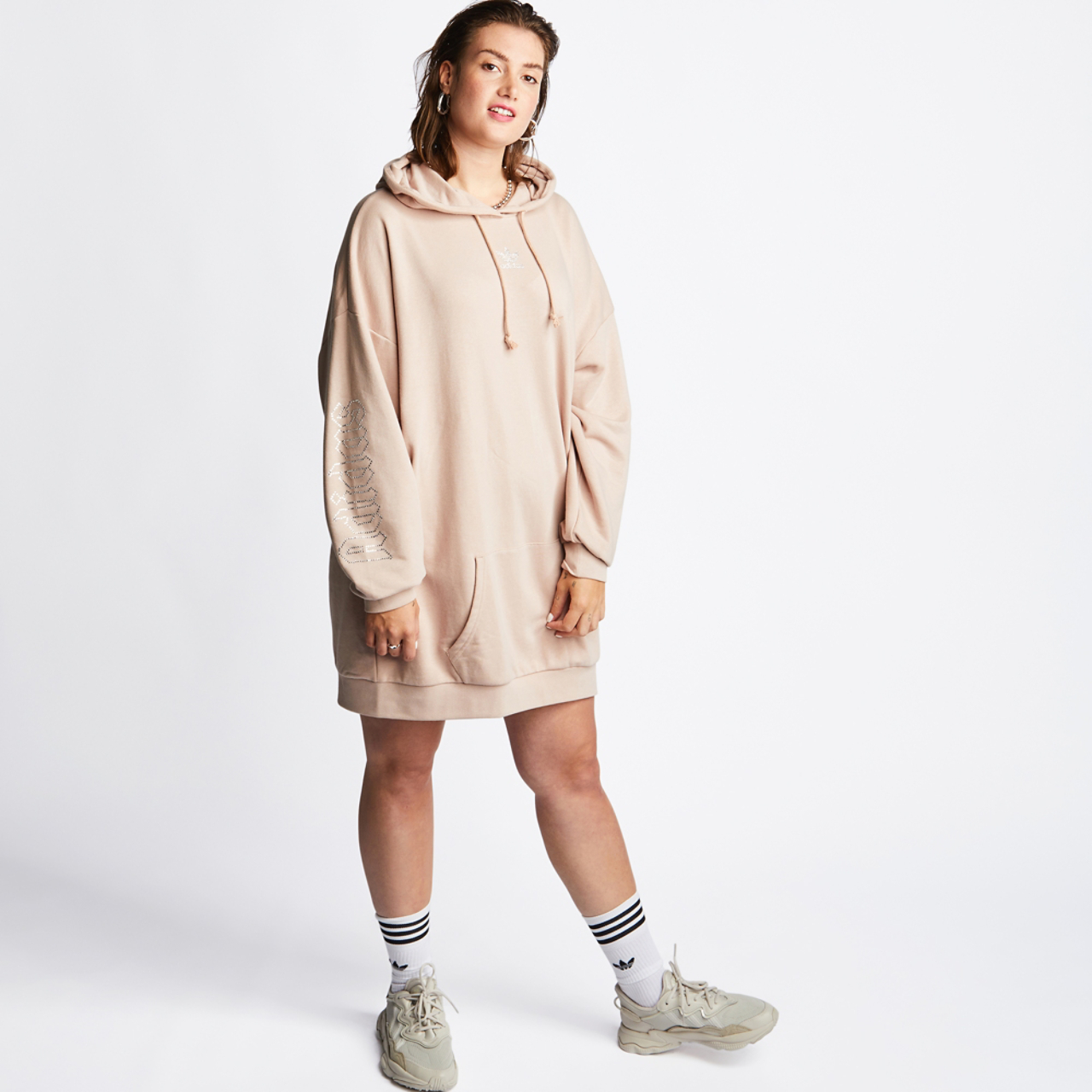 adidas Hoodie Dress Image 1 of 6. Tap to open photo gallery.
