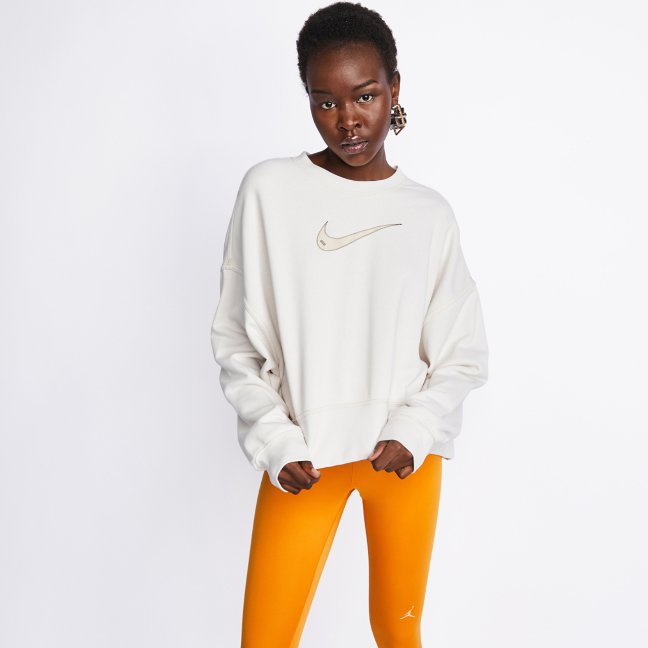 Nike Swoosh Crew Neck Top Image 1 of 4. Tap to open photo gallery.