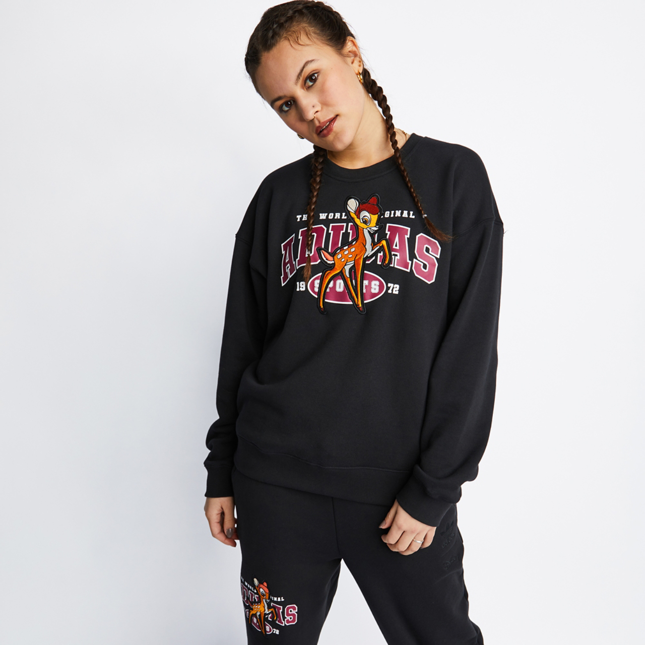 adidas Originals Bambi Crew Neck Top Image 1 of 4. Tap to open photo gallery.