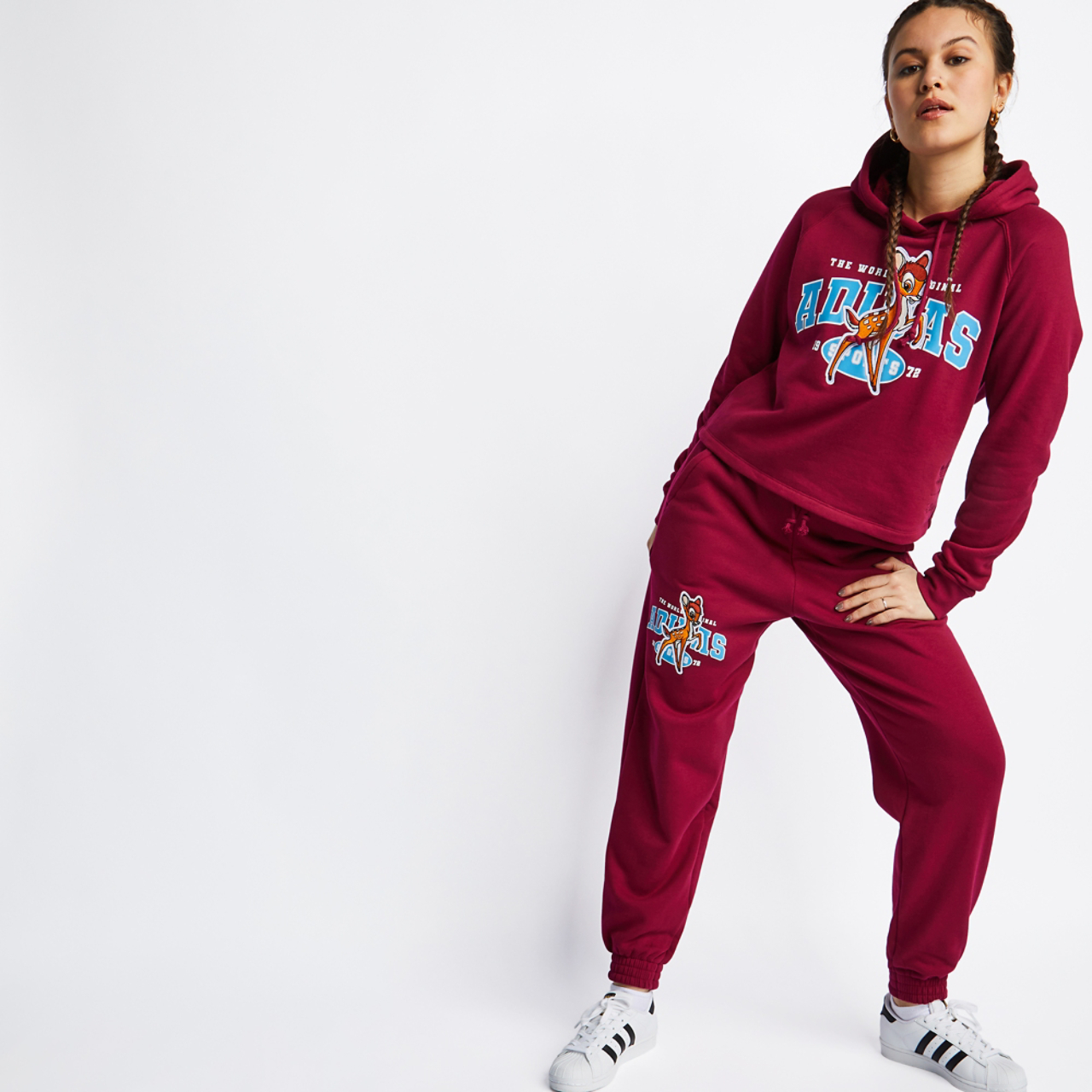 adidas Originals Bambi Cuffed Pant Image 4 of 5. Tap to open photo gallery.