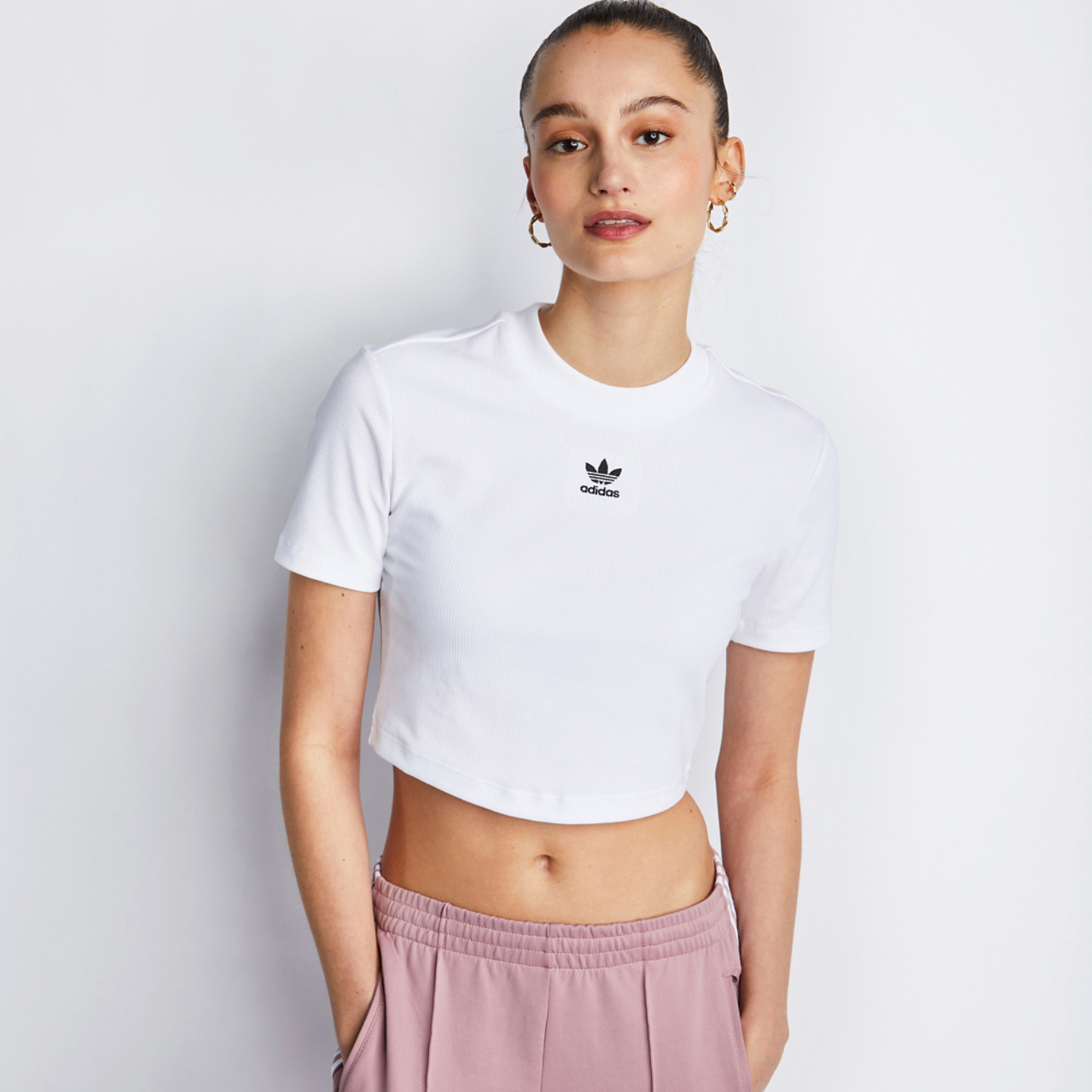 adidas Classic Tref Crop Tee Image 4 of 4. Tap to open photo gallery.