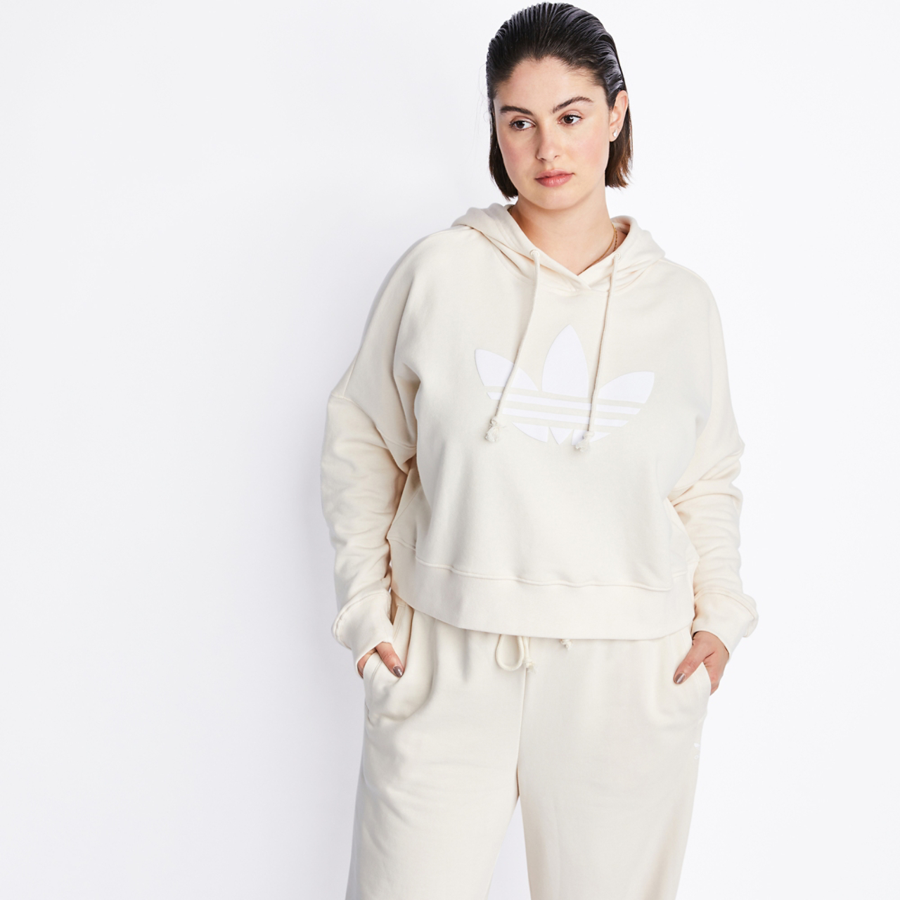 adidas Originals Aerobic Plus Over The Head Hoody Image 1 of 4. Tap to open photo gallery.