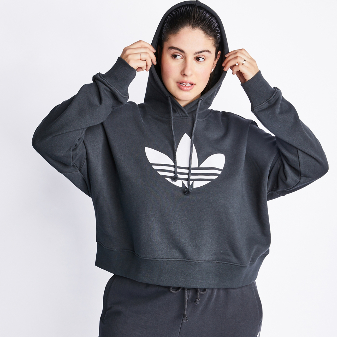 adidas Originals Aerobic Plus Over The Head Hoody Image 1 of 4. Tap to open photo gallery.