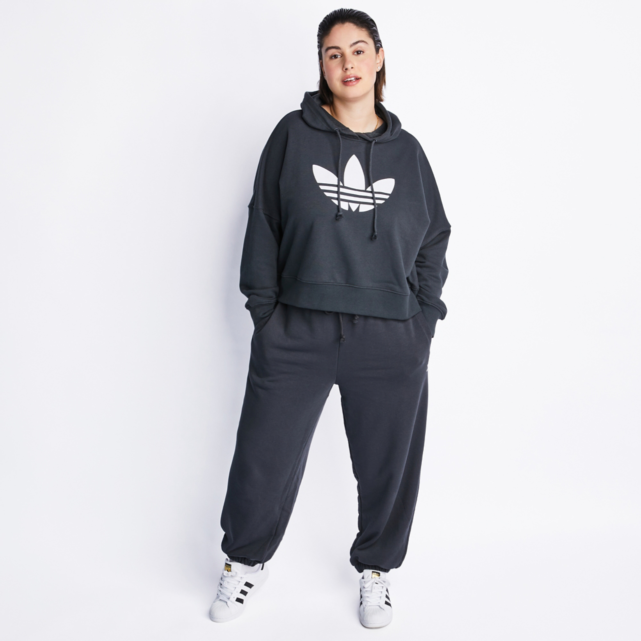 adidas Originals Aerobic Plus Over The Head Hoody Image 2 of 4. Tap to open photo gallery.