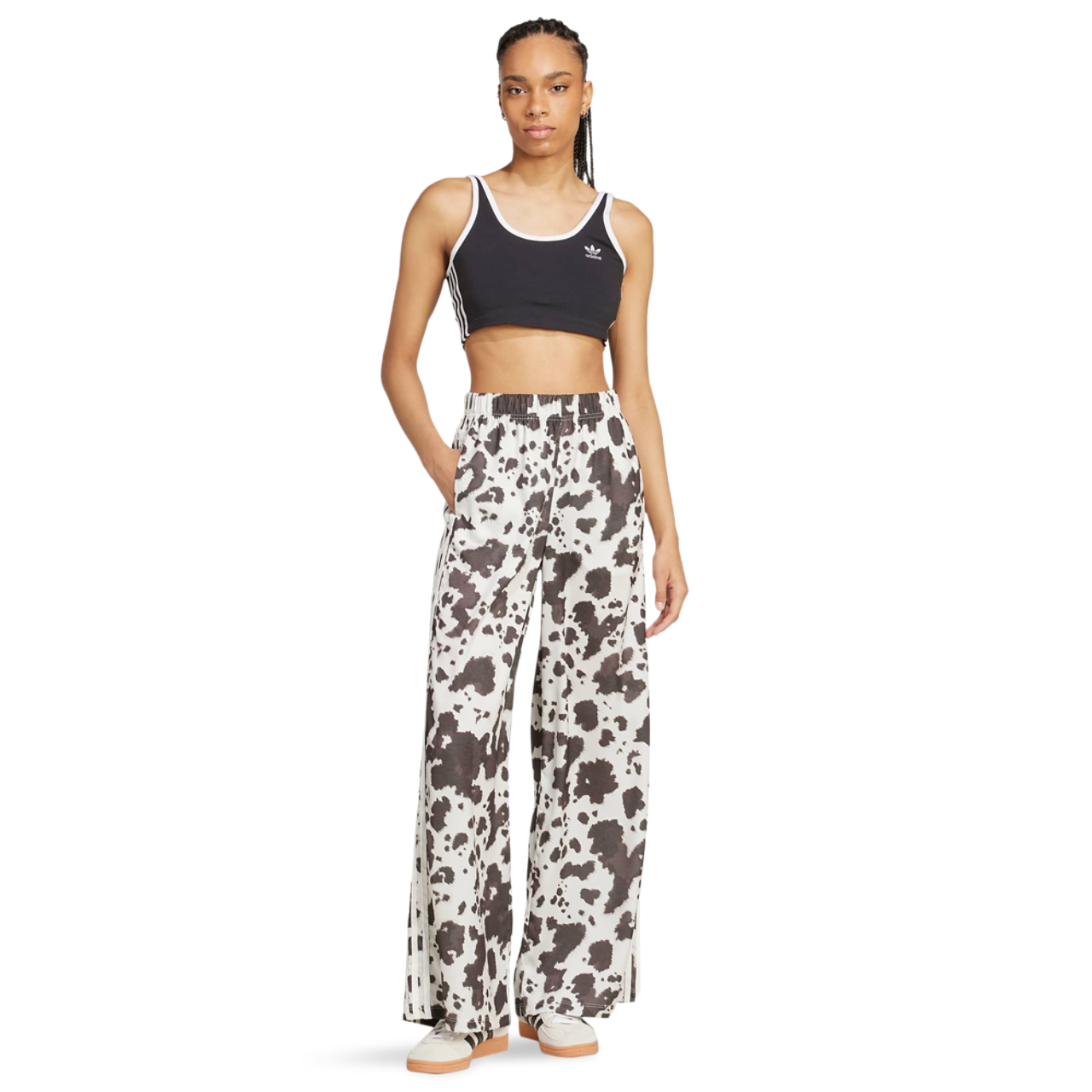 adidas Originals Wide Leg Joggers Image 4 of 4. Tap to open photo gallery.