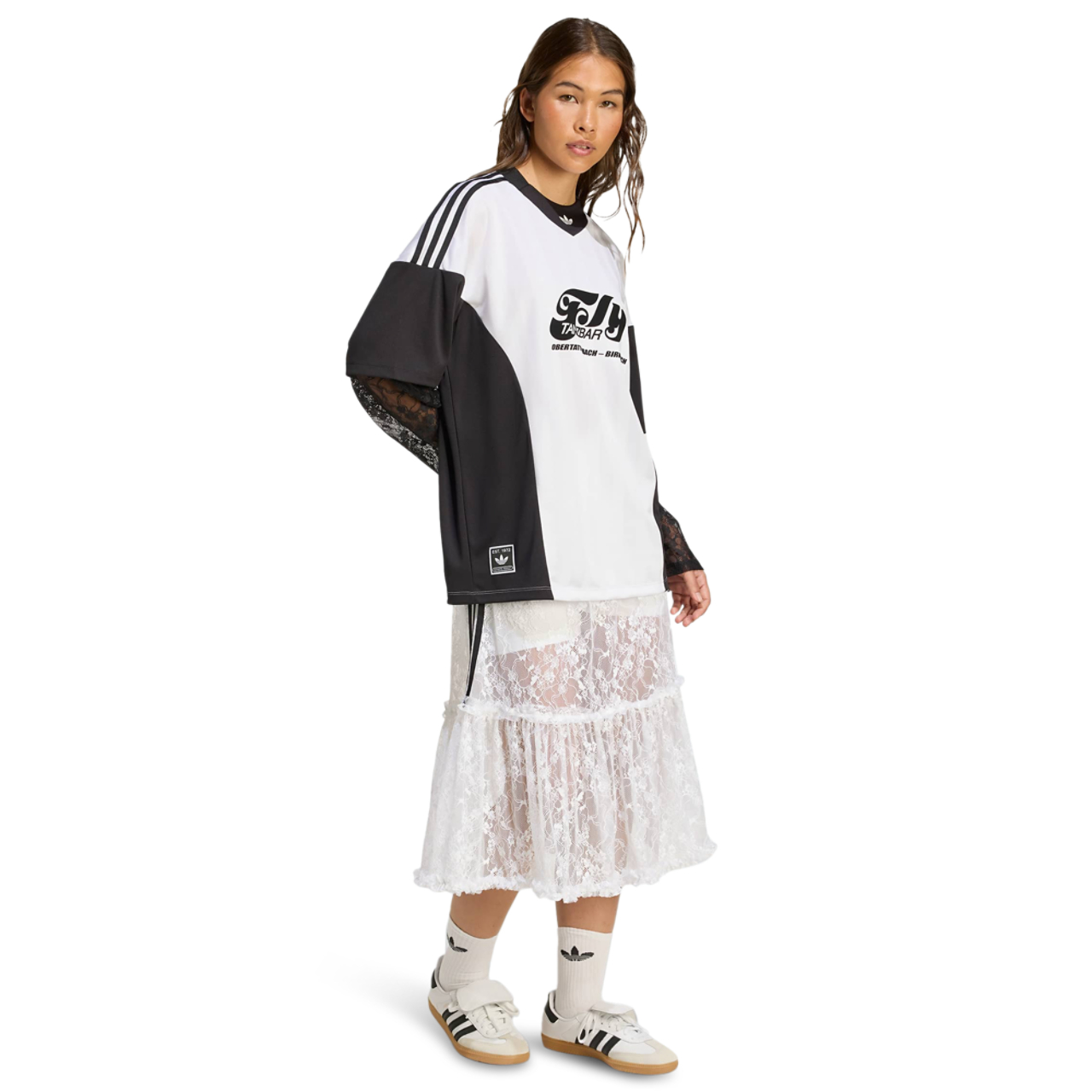 adidas Originals Lace Shirt Imagen 2 de 4. Toque para abrir la galería de fotos.