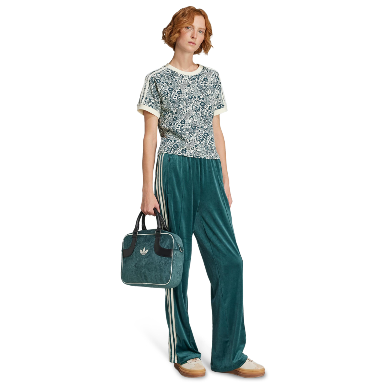 adidas Originals X Liberty London Aop Cali T-shirt Afbeelding 2 van 4. Tik om de fotogalerij te openen..