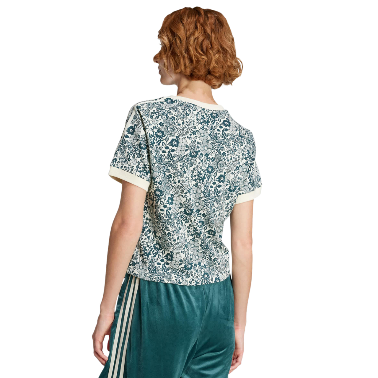 adidas Originals X Liberty London Aop Cali T-shirt Afbeelding 3 van 4. Tik om de fotogalerij te openen..