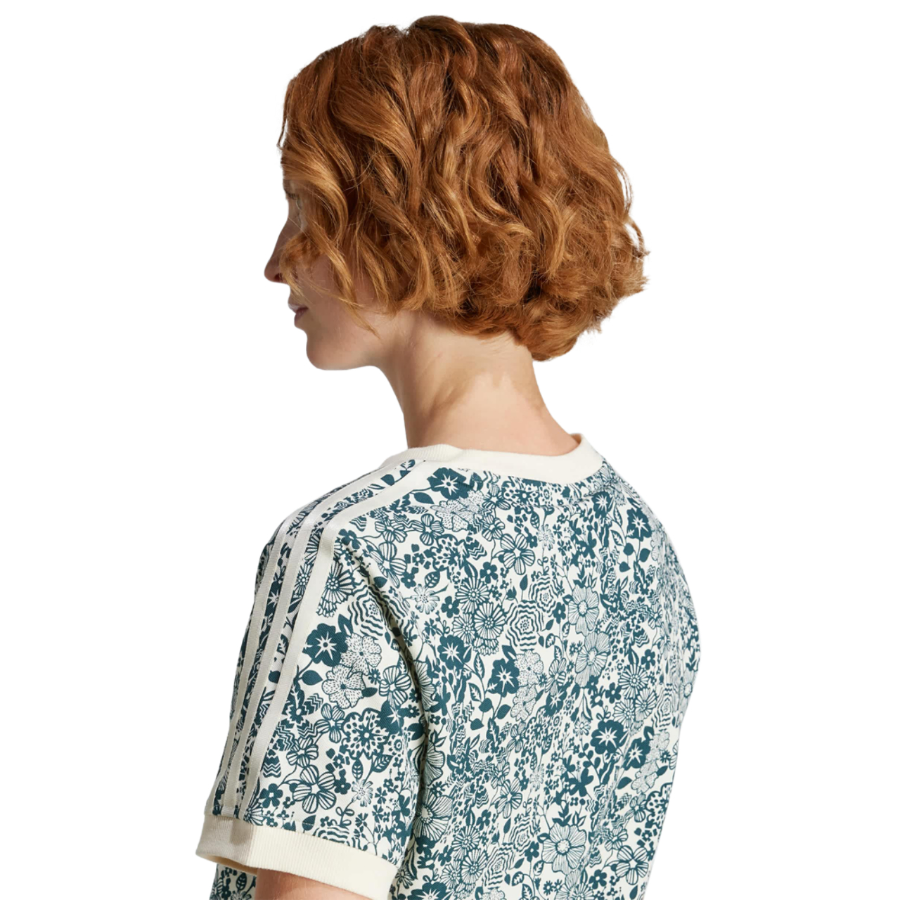 adidas Originals X Liberty London Aop Cali T-shirt Afbeelding 4 van 4. Tik om de fotogalerij te openen..