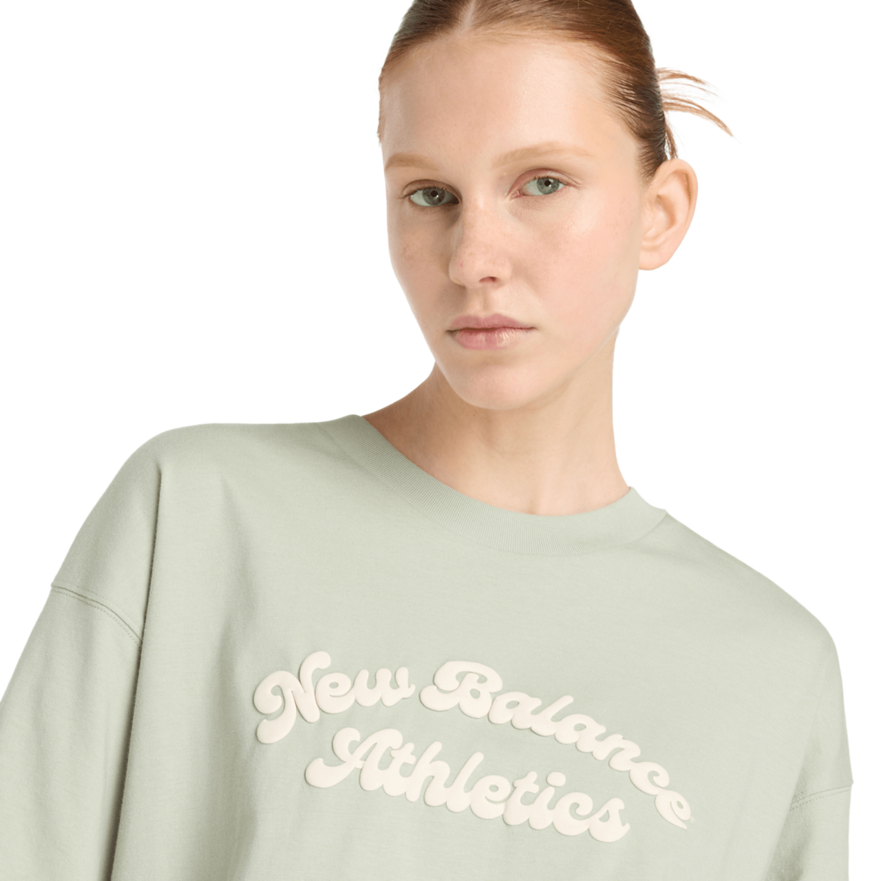 New Balance Linear Heritage Oversized T-shirt Image 4 sur 4. Appuyez pour ouvrir la galerie de photos.