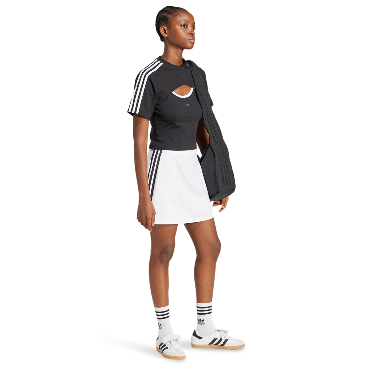 adidas Adicolor 3-Stripes Mini Skirt Afbeelding 2 van 4. Tik om de fotogalerij te openen..