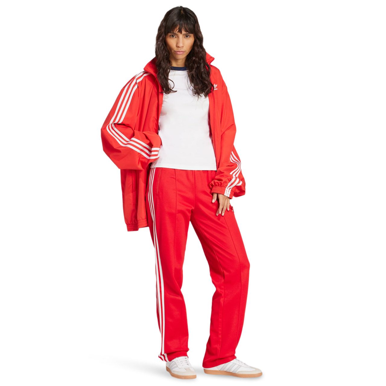 adidas Adicolor 3-Stripes Raglan Slim T-shirt Image 2 of 4. Tap to open photo gallery.