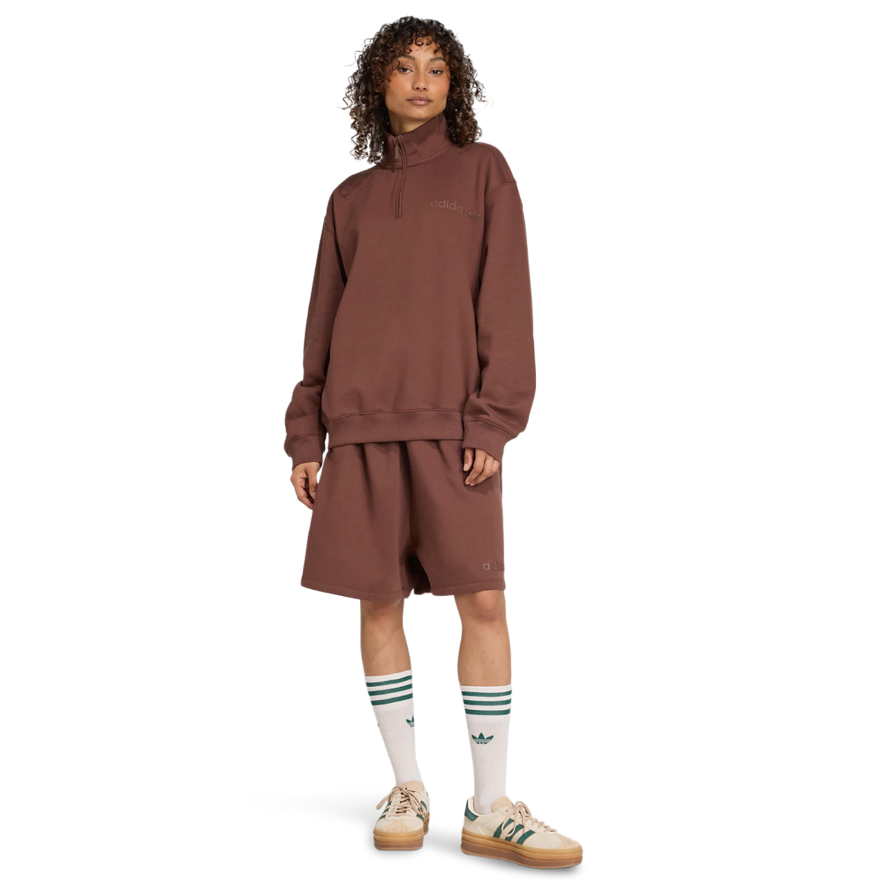 adidas Essentials Linear Shorts Oversized Image 2 of 4. Tap to open photo gallery.