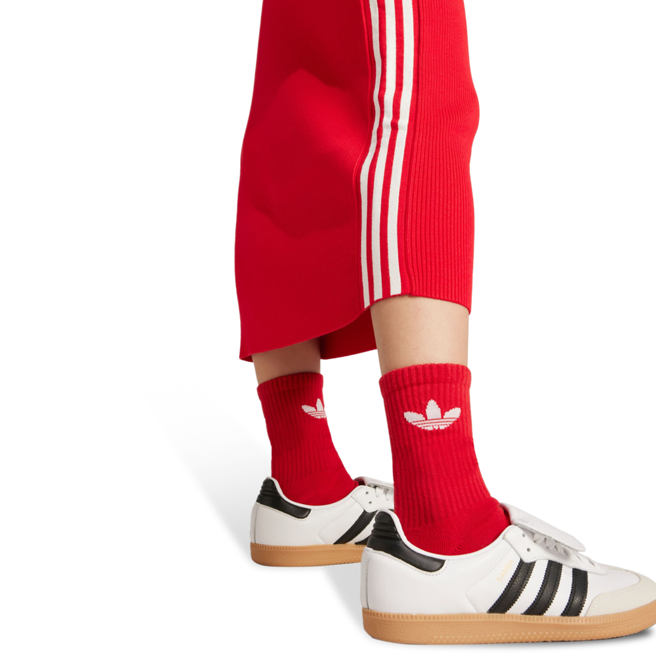 adidas Adicolor Knit 3-Stripes Skirt Immagine 4 di 4. Tocca per aprire la galleria fotografica.