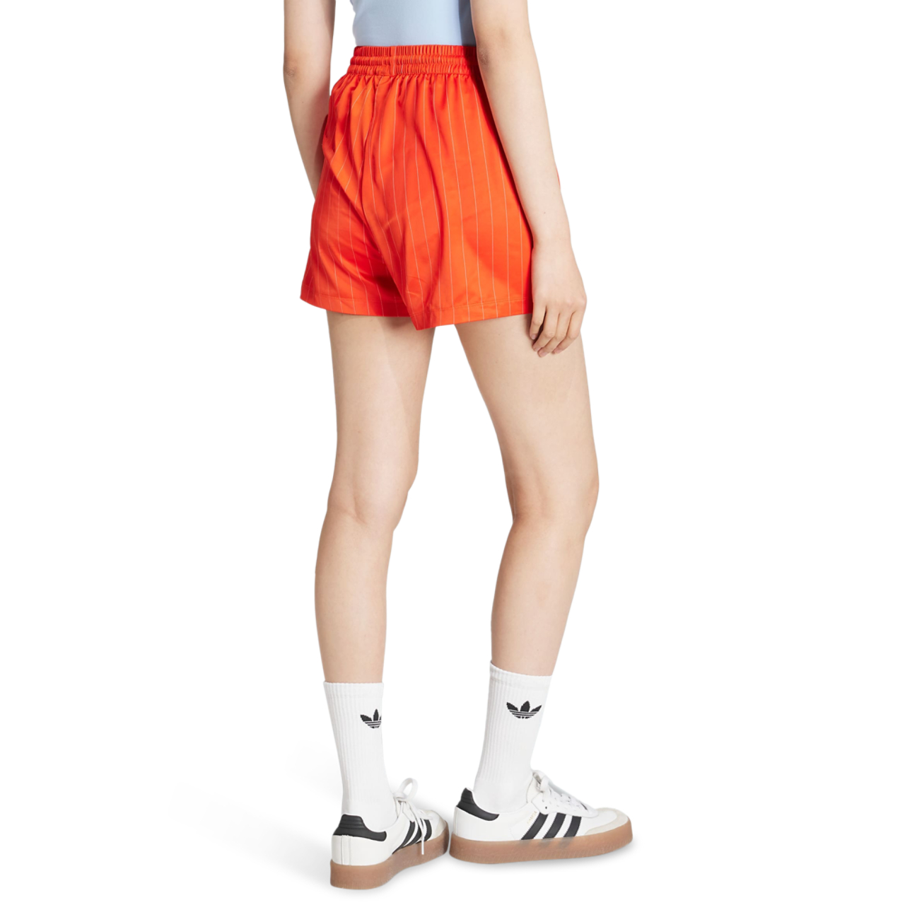 adidas Originals Pin-stripe Satin Shorts Image 3 sur 4. Appuyez pour ouvrir la galerie de photos.
