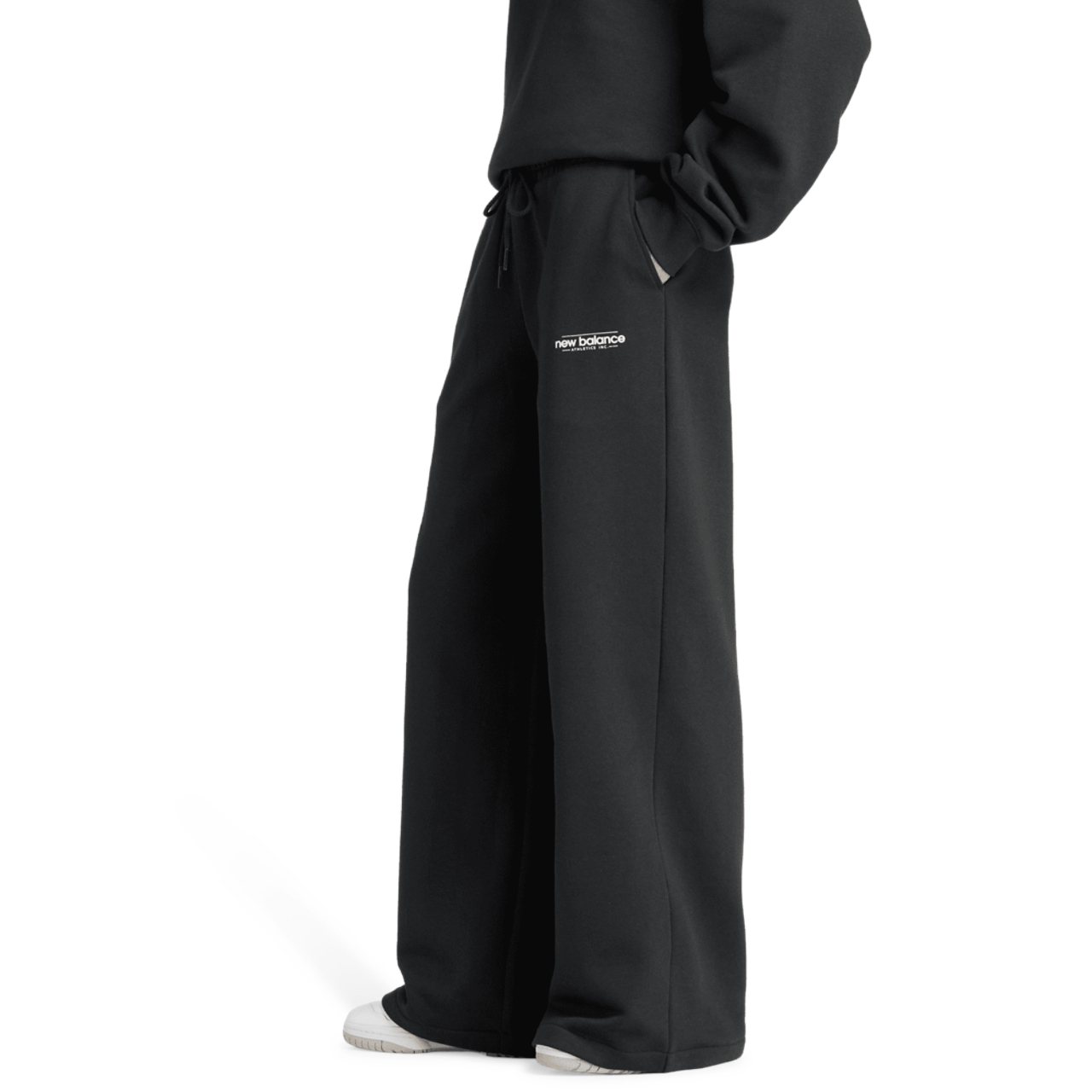 New Balance Reimagined Fleece Wide Pant Image 3 of 4. Tap to open photo gallery.