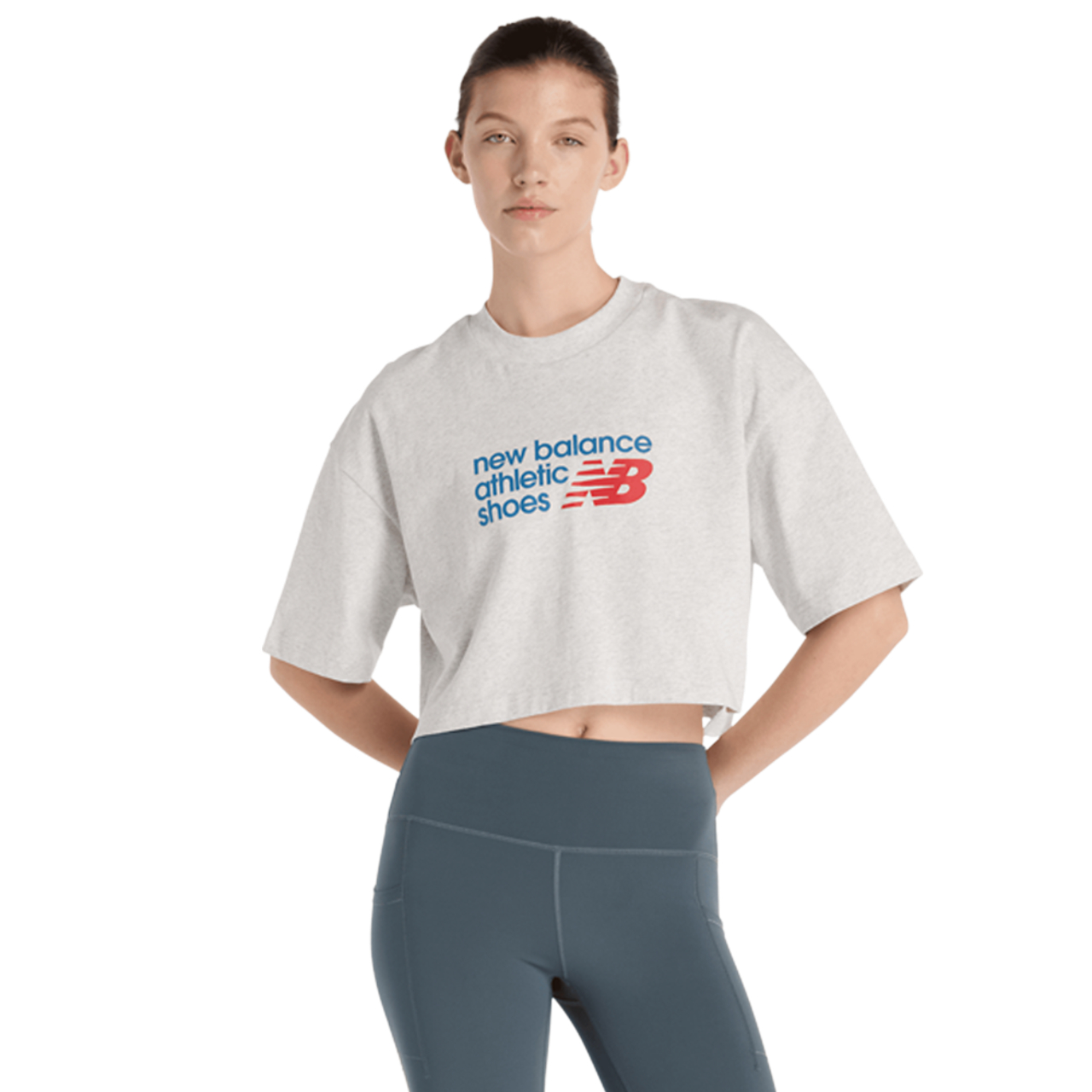 New Balance Athletics Premium Logo Cropped Tee Bild 1 von 5. Antippen, um die Fotogalerie zu öffnen.