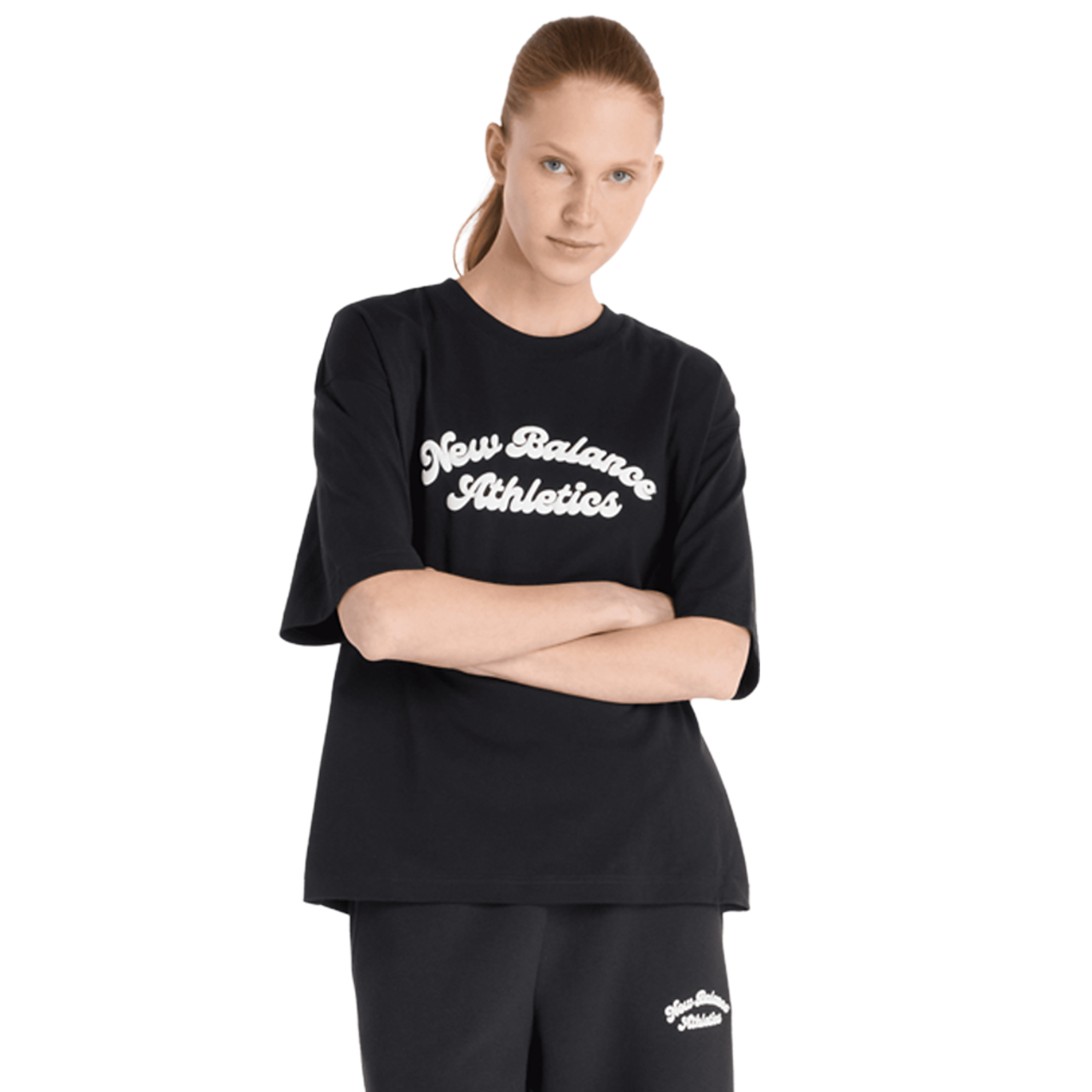 New Balance Linear Heritage Oversized T-shirt Image 1 sur 4. Appuyez pour ouvrir la galerie de photos.