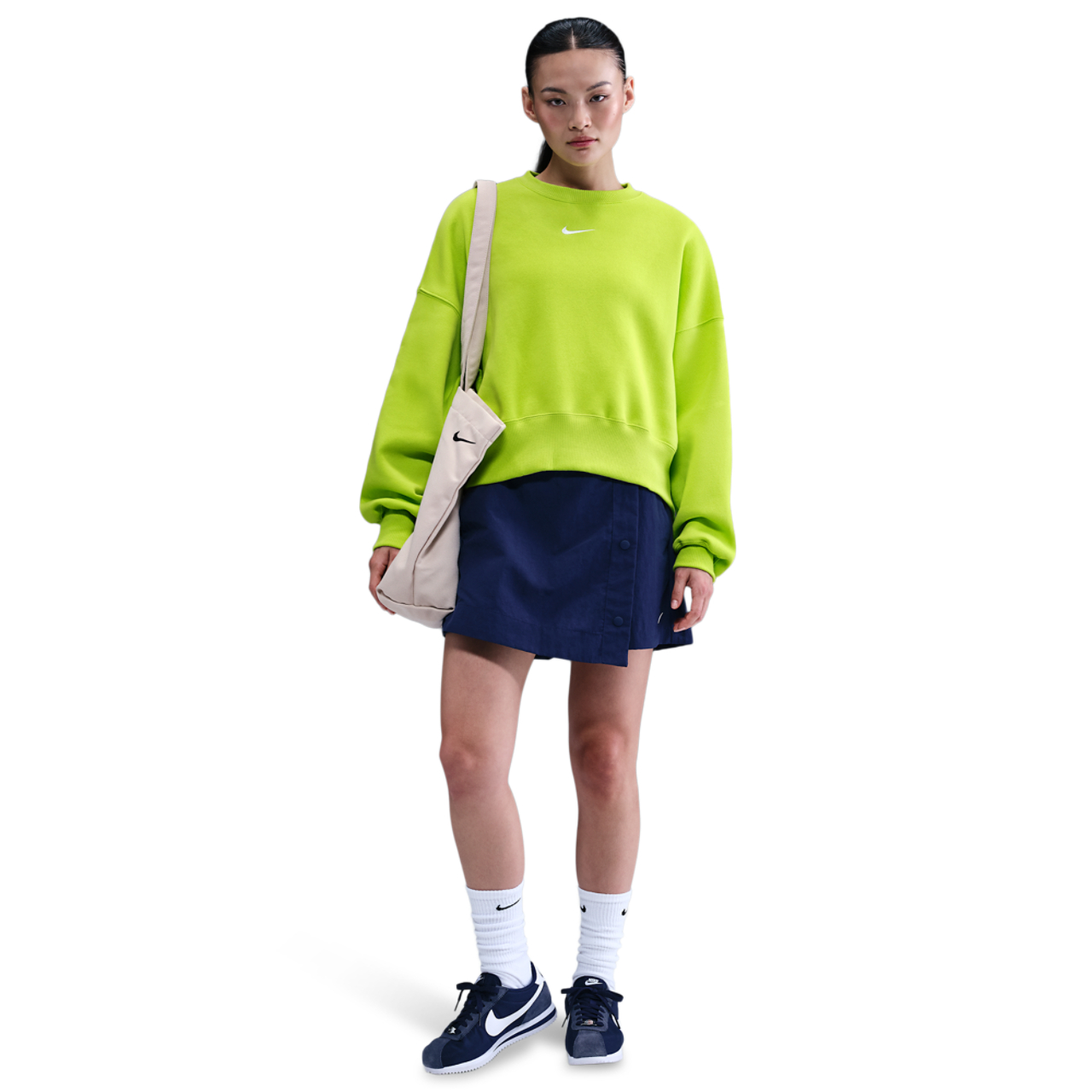Nike Sportswear Phoenix Fleece Sweatshirt Image 4 of 5. Tap to open photo gallery.