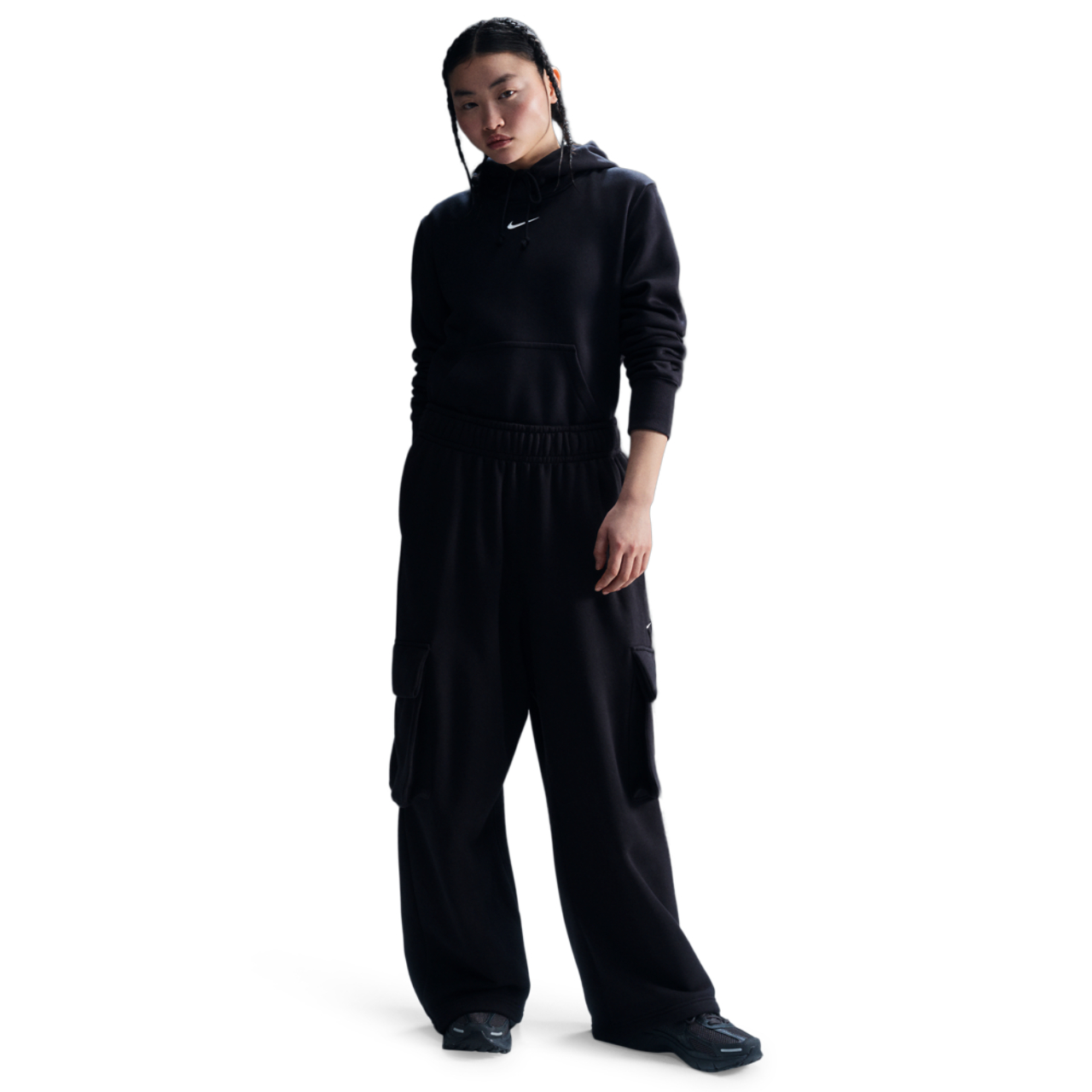 Nike Sportswear Phoenix Fleece Pullover Hoodie Image 4 of 5. Tap to open photo gallery.
