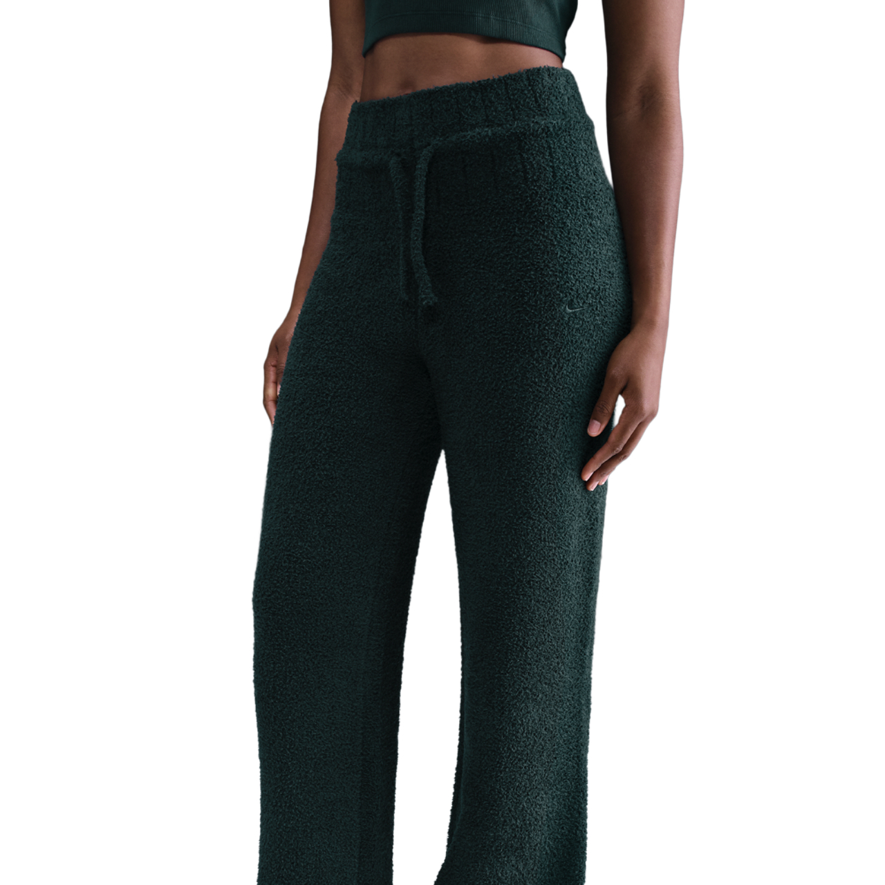 Nike Sportswear Phoenix Cosy Slim Knit Trousers Image 1 of 5. Tap to open photo gallery.