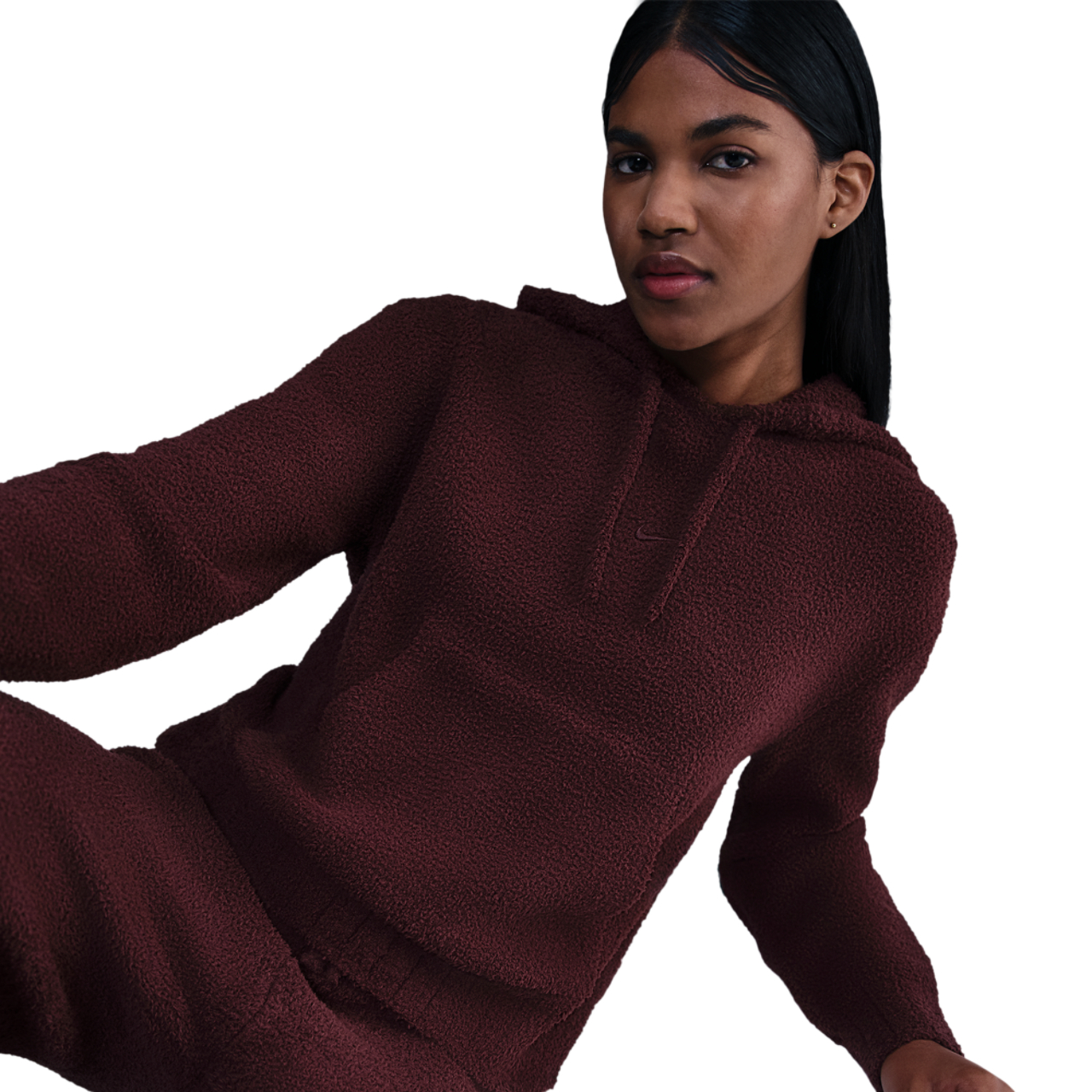 Nike Sportswear Phoenix Cosy Knit Hoodie Afbeelding 3 van 5. Tik om de fotogalerij te openen..