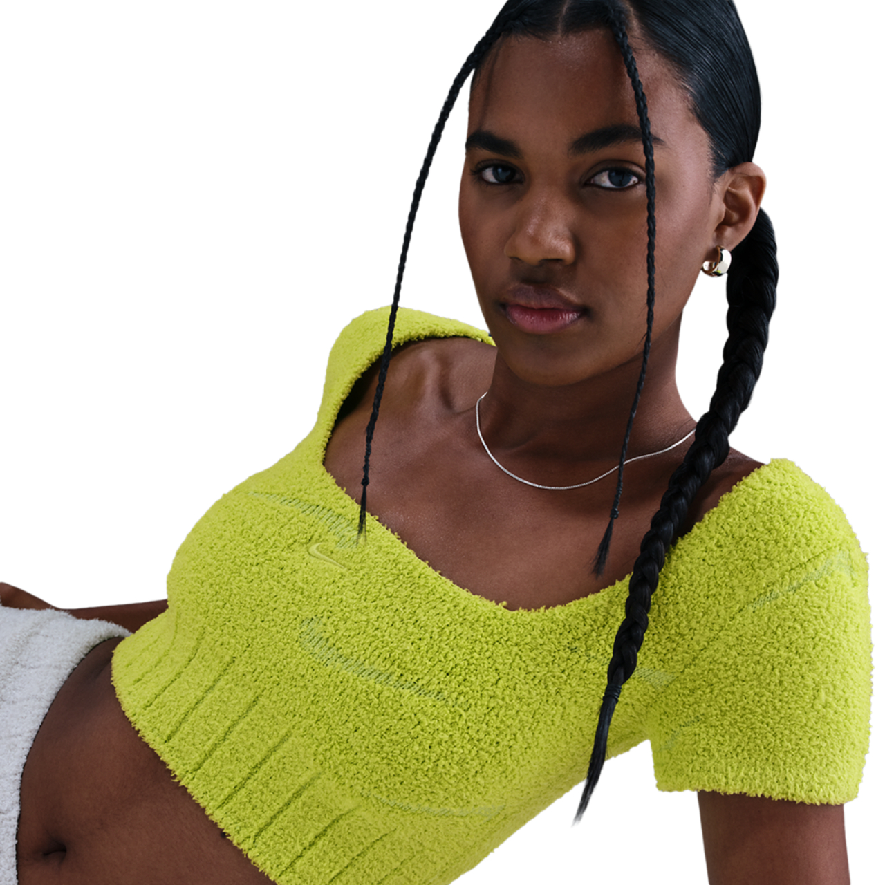 Nike Sportswear Phoenix Short-sleeve Knit Top Image 3 sur 5. Appuyez pour ouvrir la galerie de photos.