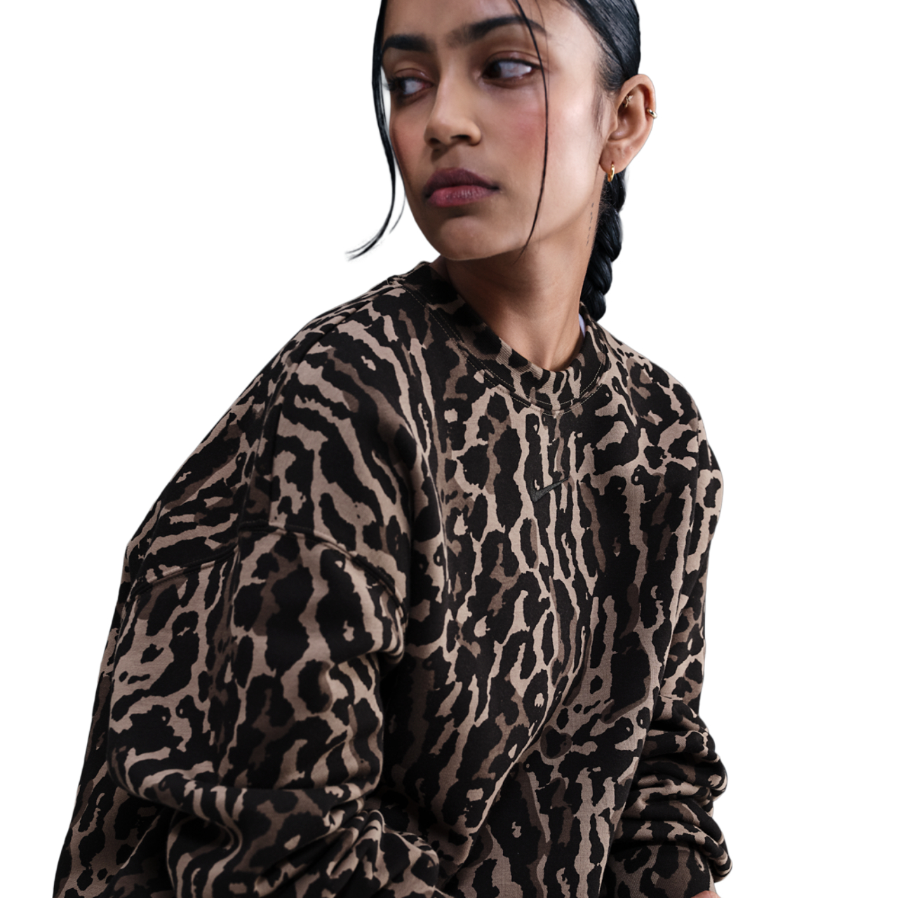 Nike Sportswear Phoenix Oversized Sweatshirt Image 3 of 5. Tap to open photo gallery.