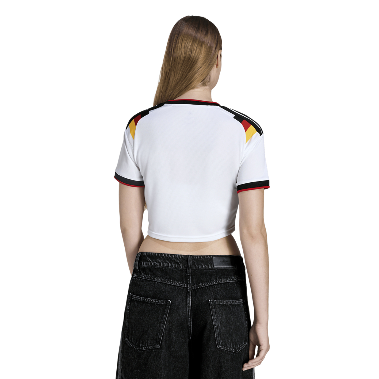 adidas Germany 26 Home Cropped Jersey Image 3 of 7. Tap to open photo gallery.