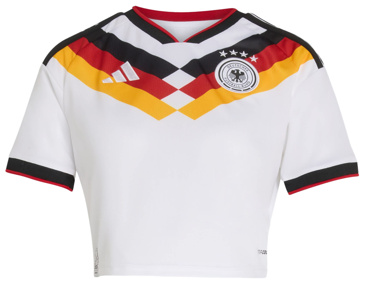 adidas Germany 26 Home Cropped Jersey Image 6 of 7. Tap to open photo gallery.