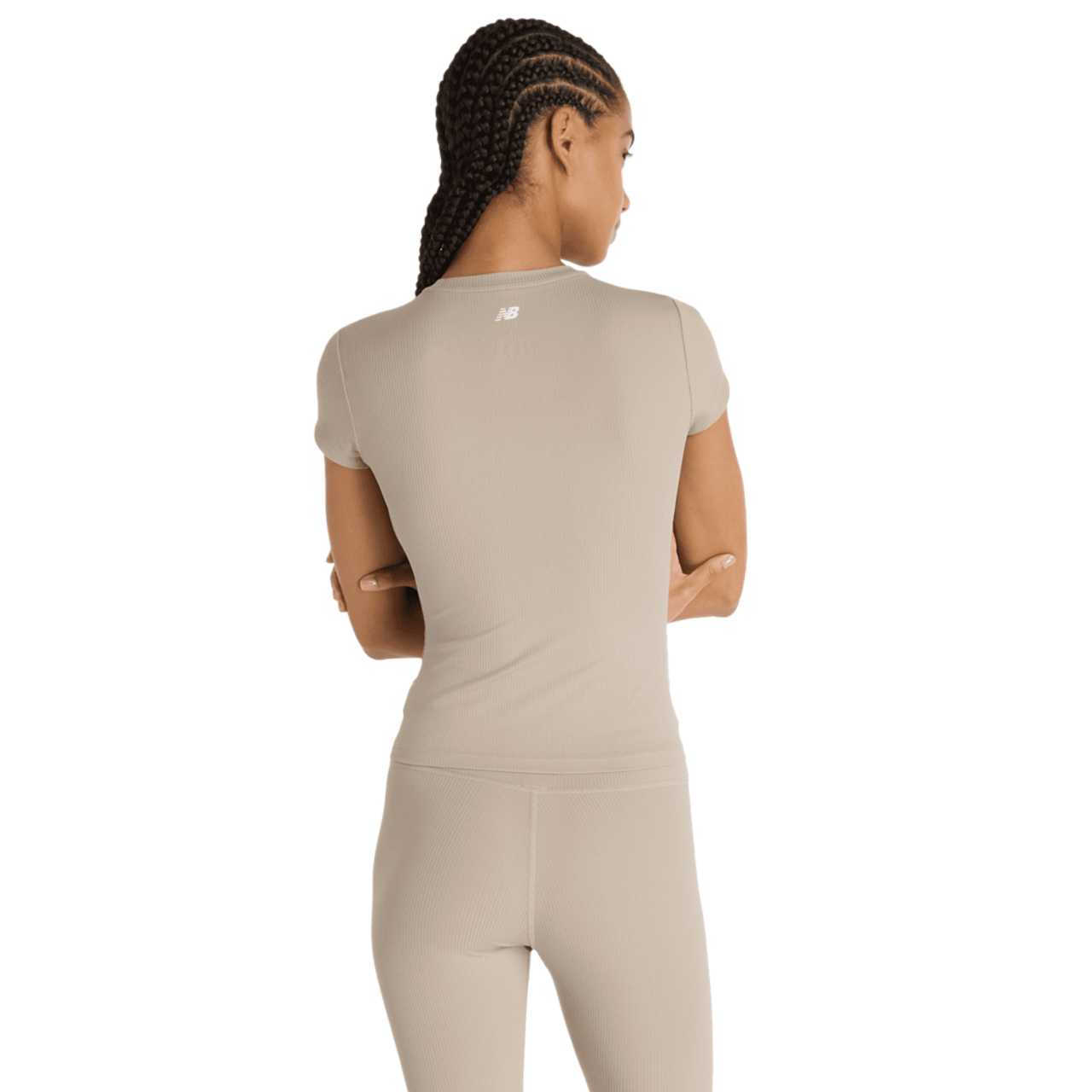 New Balance Ribbed Fitted T-shirt Immagine 2 di 4. Tocca per aprire la galleria fotografica.